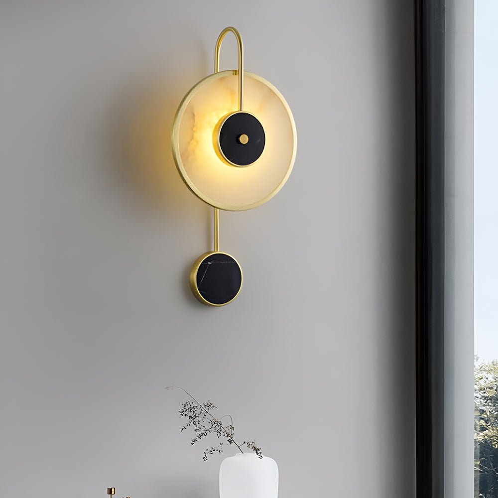 Merdin Alabaster Wall Light-Neutral Decor