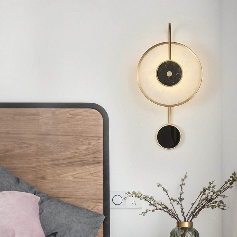 Merdin Alabaster Wall Light-Neutral Decor