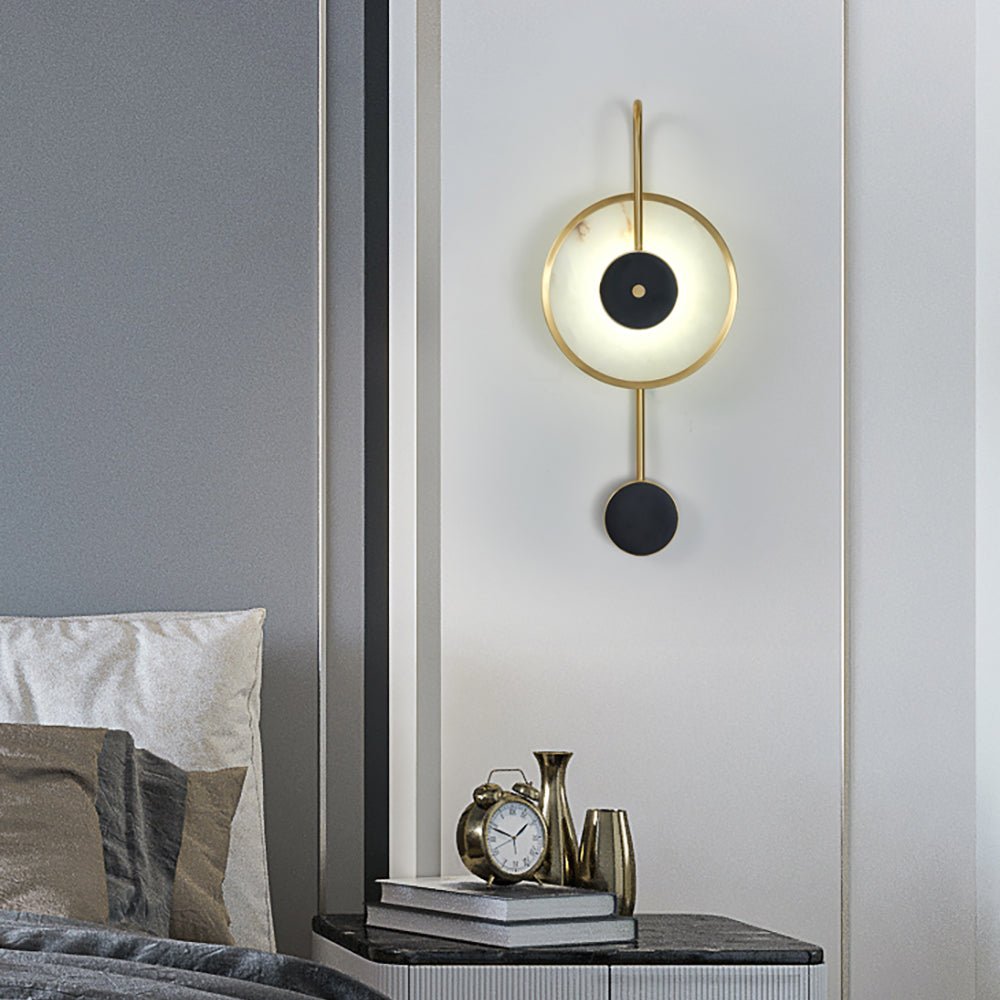 Merdin Alabaster Wall Light-Neutral Decor