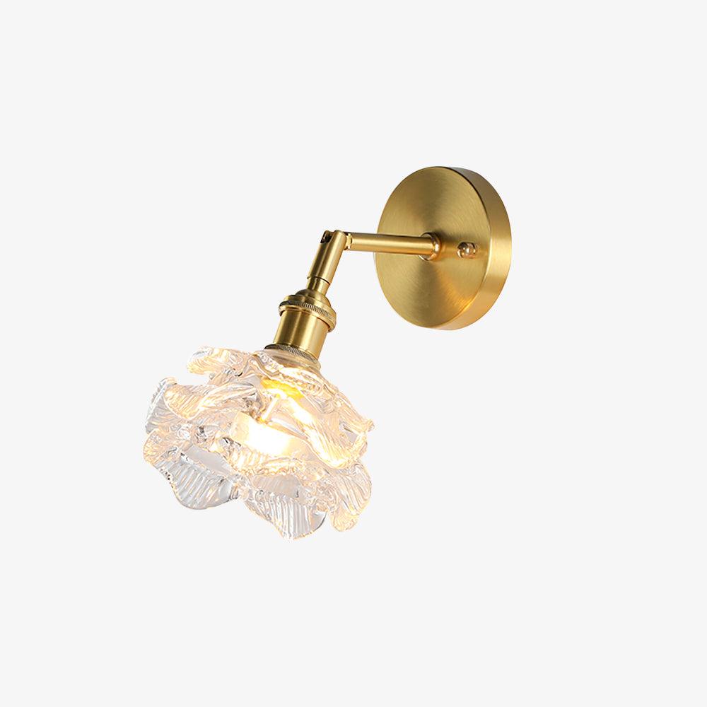 Petal Vintage Brass Wall Lamp-Neutral Decor