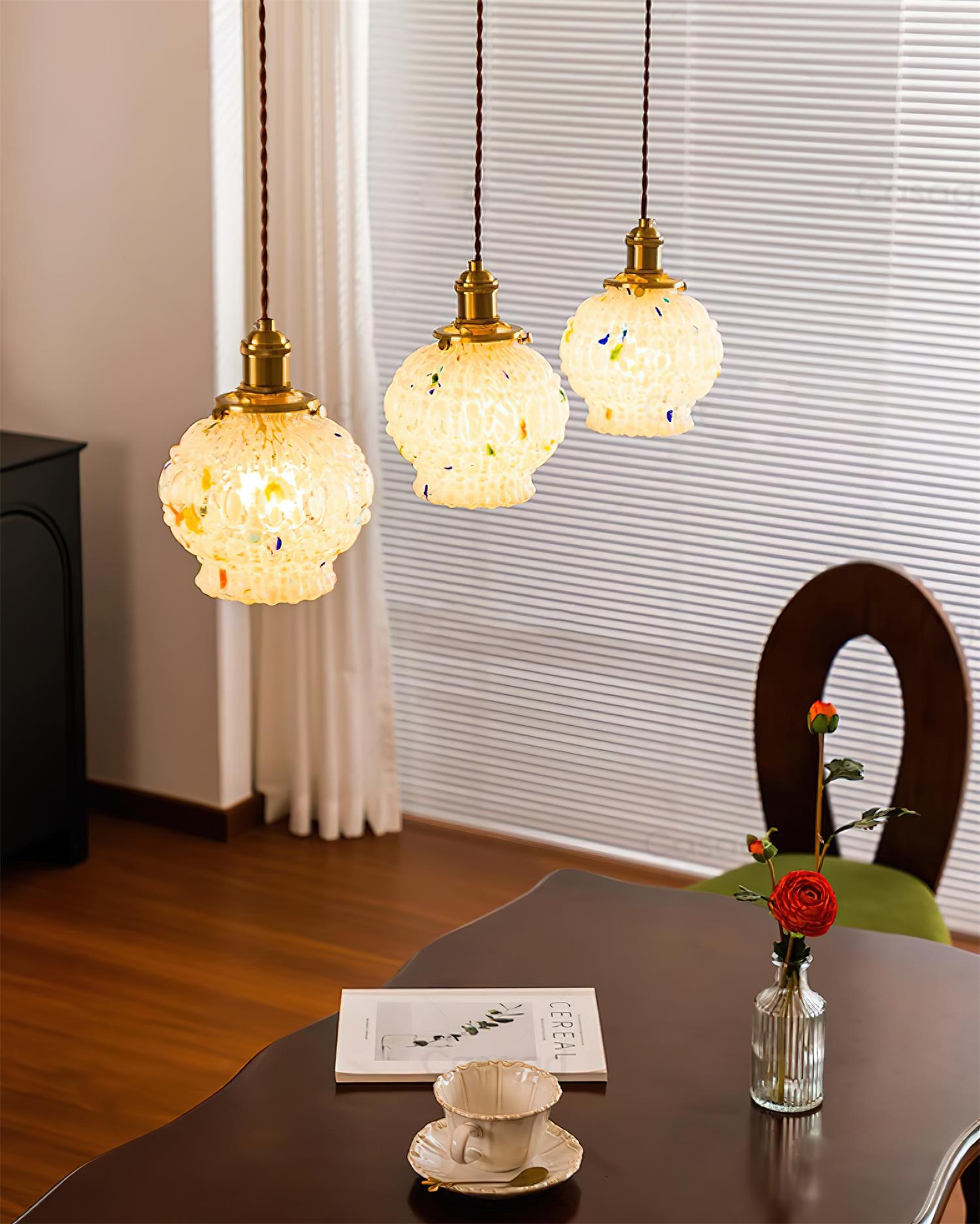 Jovik Textured Glass Pendant Light