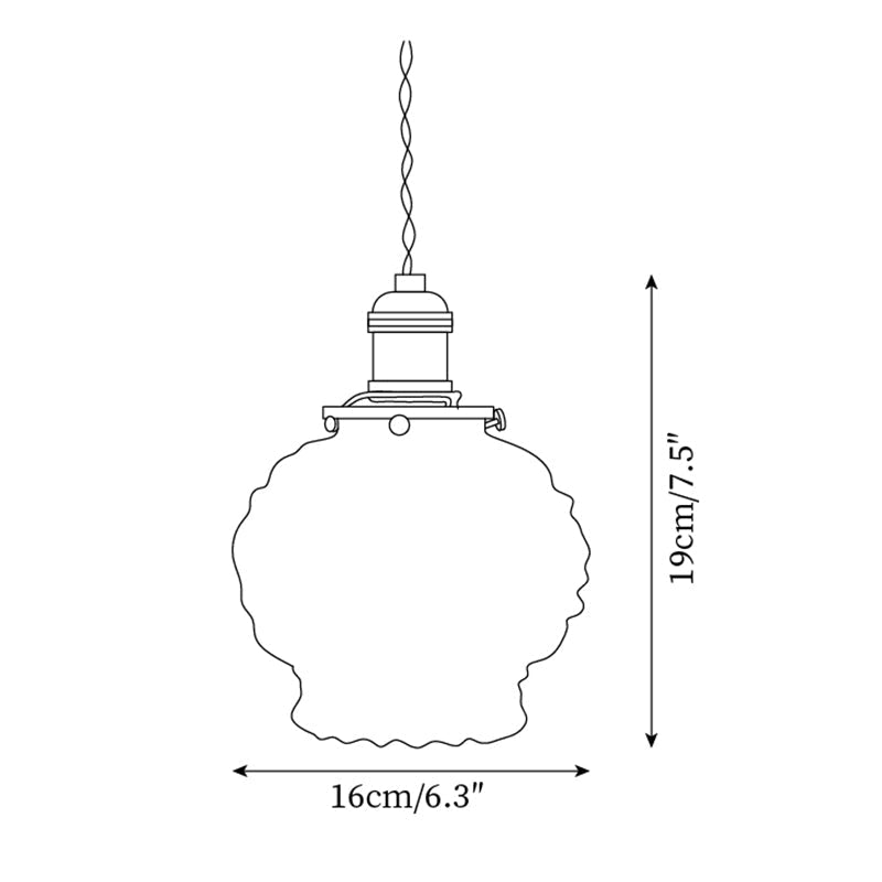 Jovik Textured Glass Pendant Light