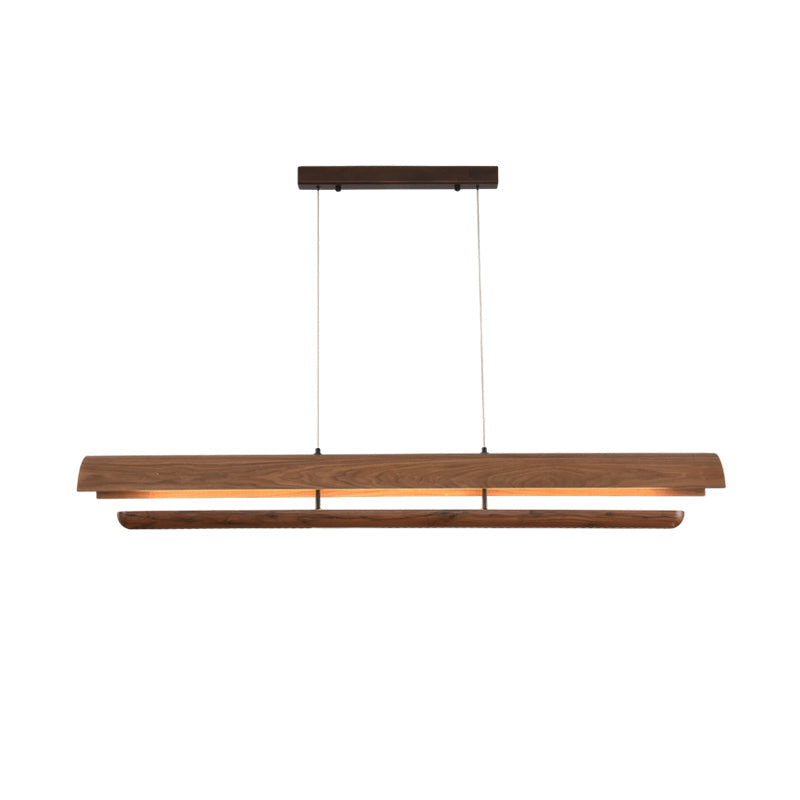 Solvian wood Linear Chandelier