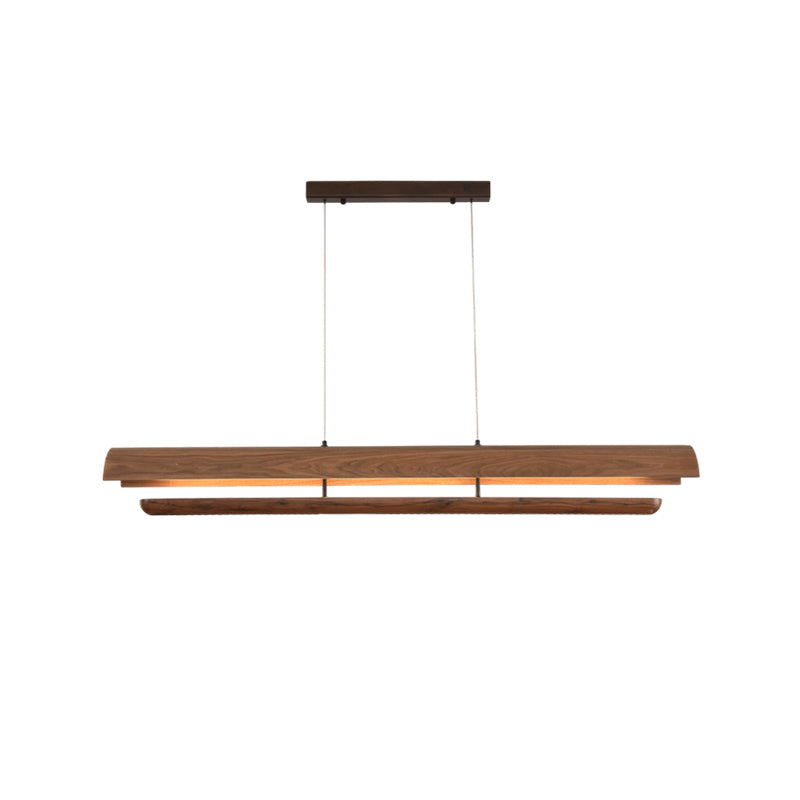 Solvian wood Linear Chandelier