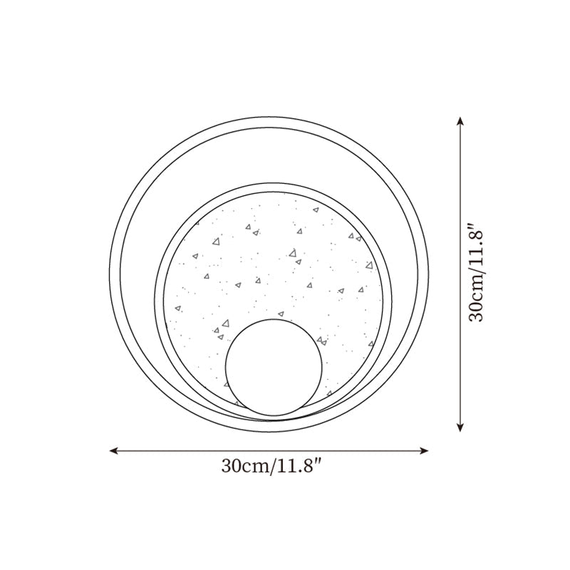 Ritta  Wall Lamp  Travertine Circular Wooden  Frame
