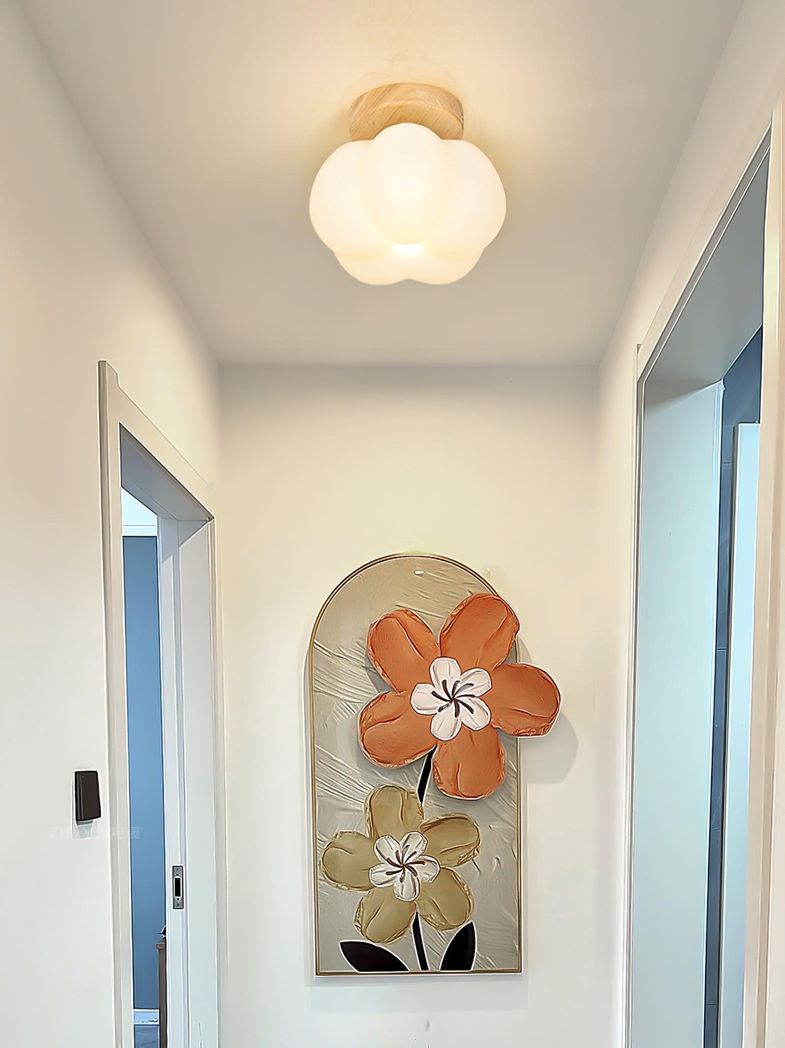 Vontes Nordic Art Flower Mini Ceiling Lamp-Neutral Decor
