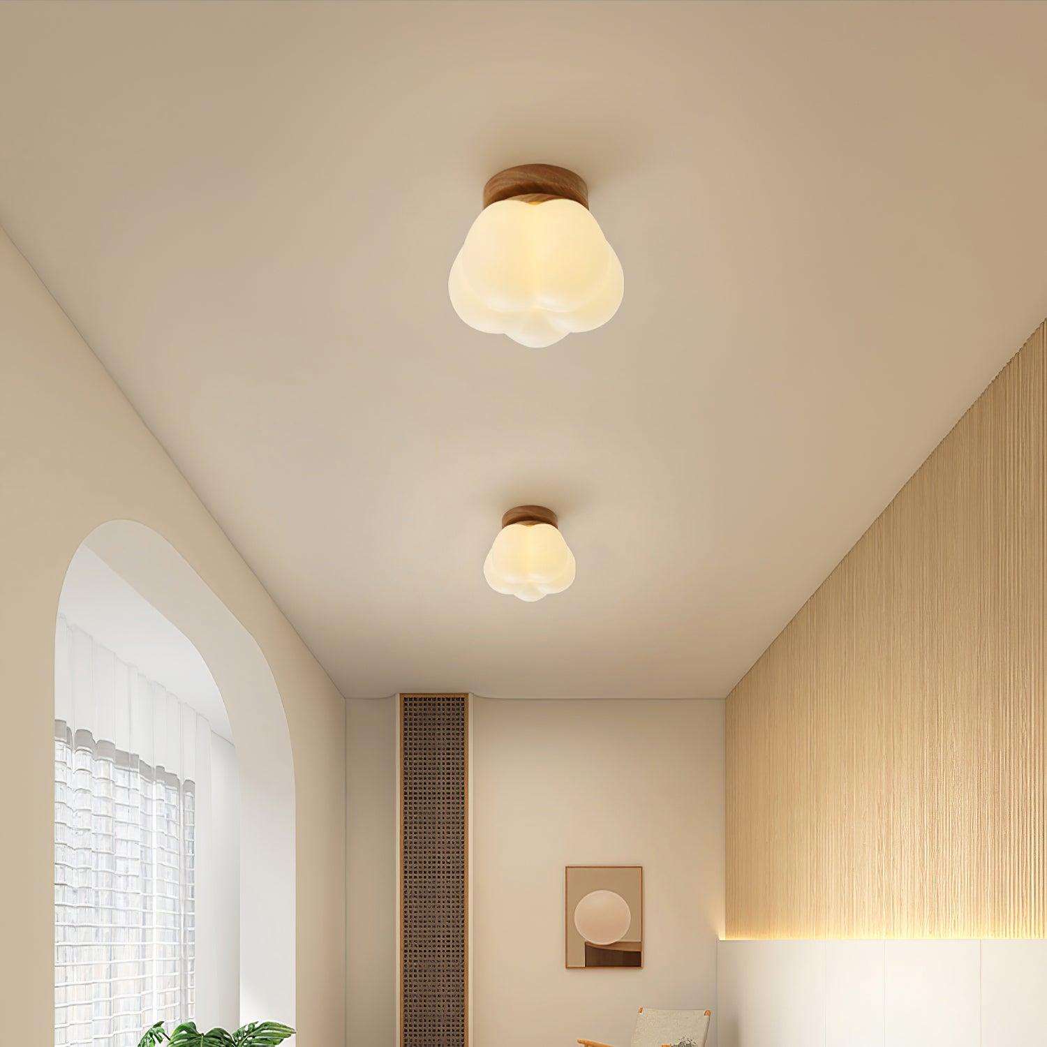 Vontes Nordic Art Flower Mini Ceiling Lamp-Neutral Decor