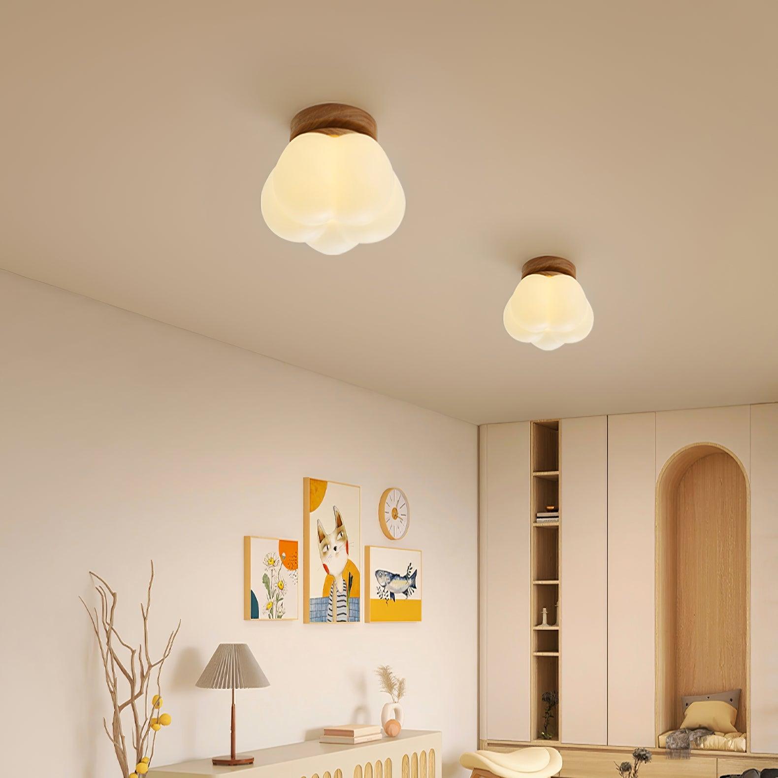 Vontes Nordic Art Flower Mini Ceiling Lamp-Neutral Decor