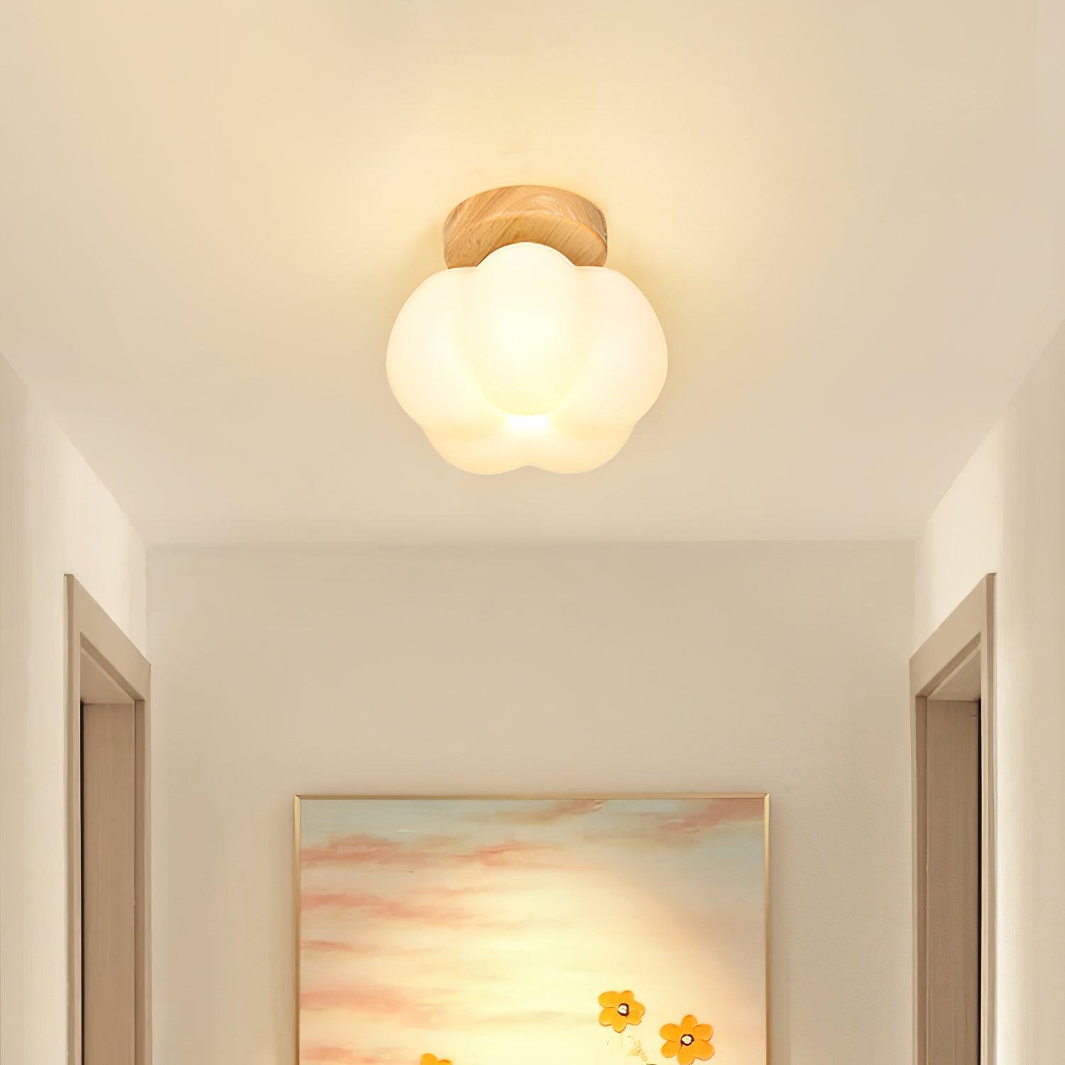 Vontes Nordic Art Flower Mini Ceiling Lamp-Neutral Decor