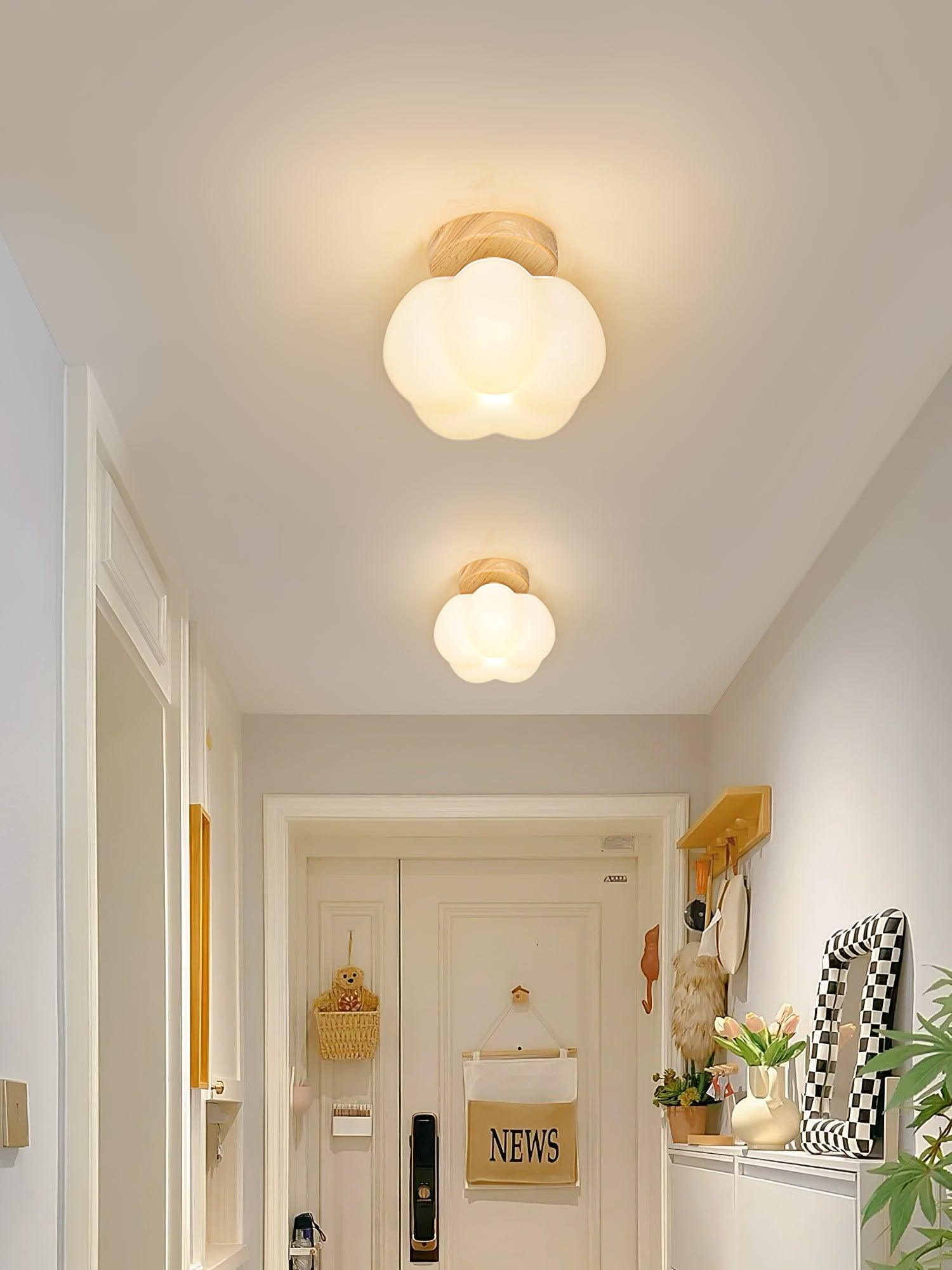 Vontes Nordic Art Flower Mini Ceiling Lamp-Neutral Decor