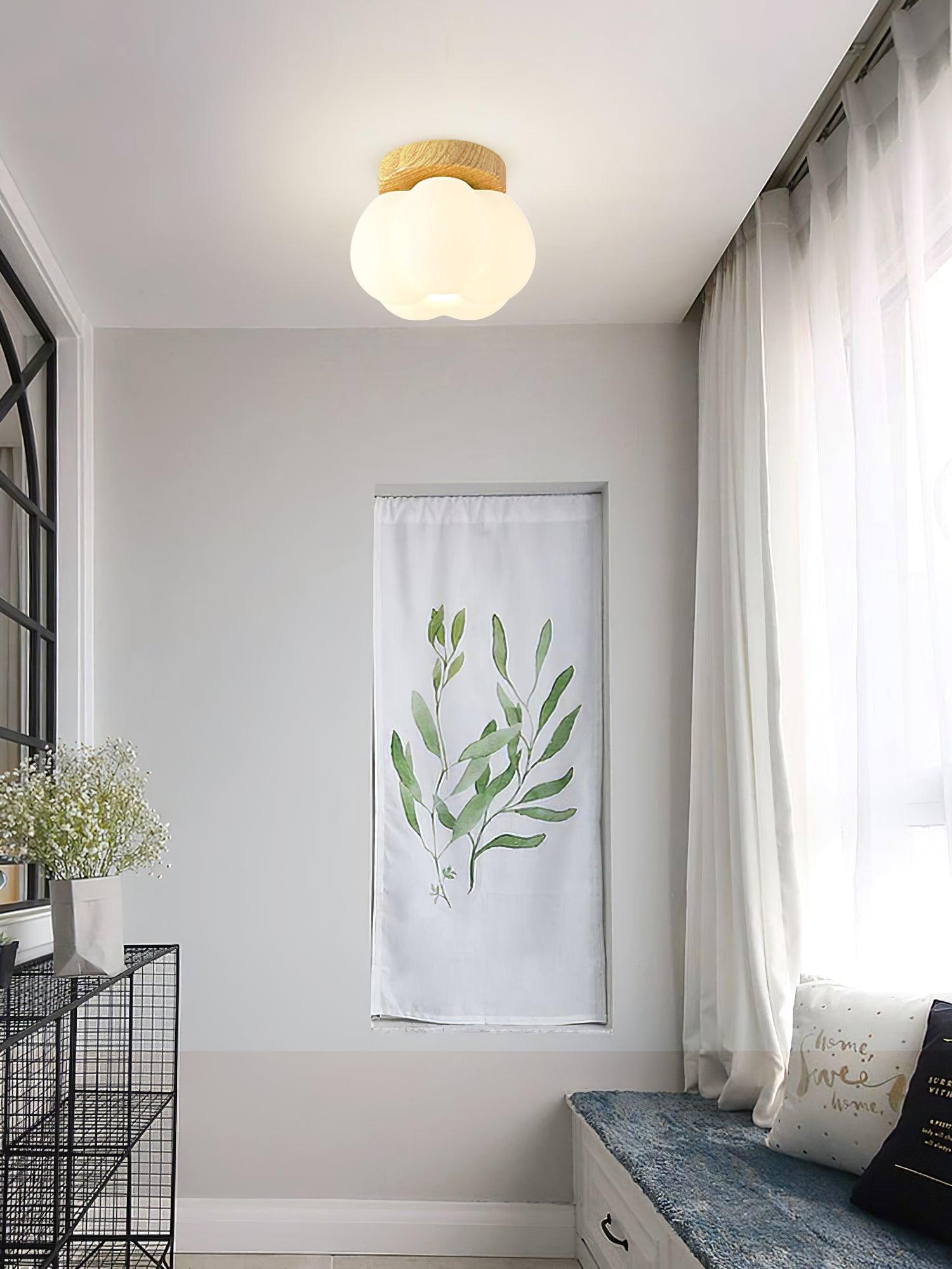 Vontes Nordic Art Flower Mini Ceiling Lamp-Neutral Decor