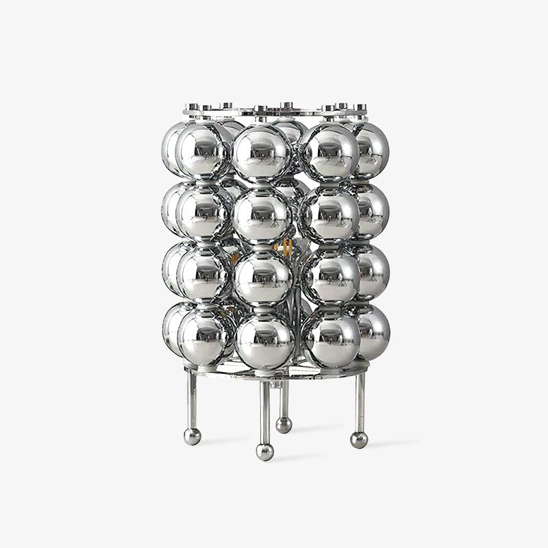 Lirra Steel Futuristic Table Lamp-Neutral Decor