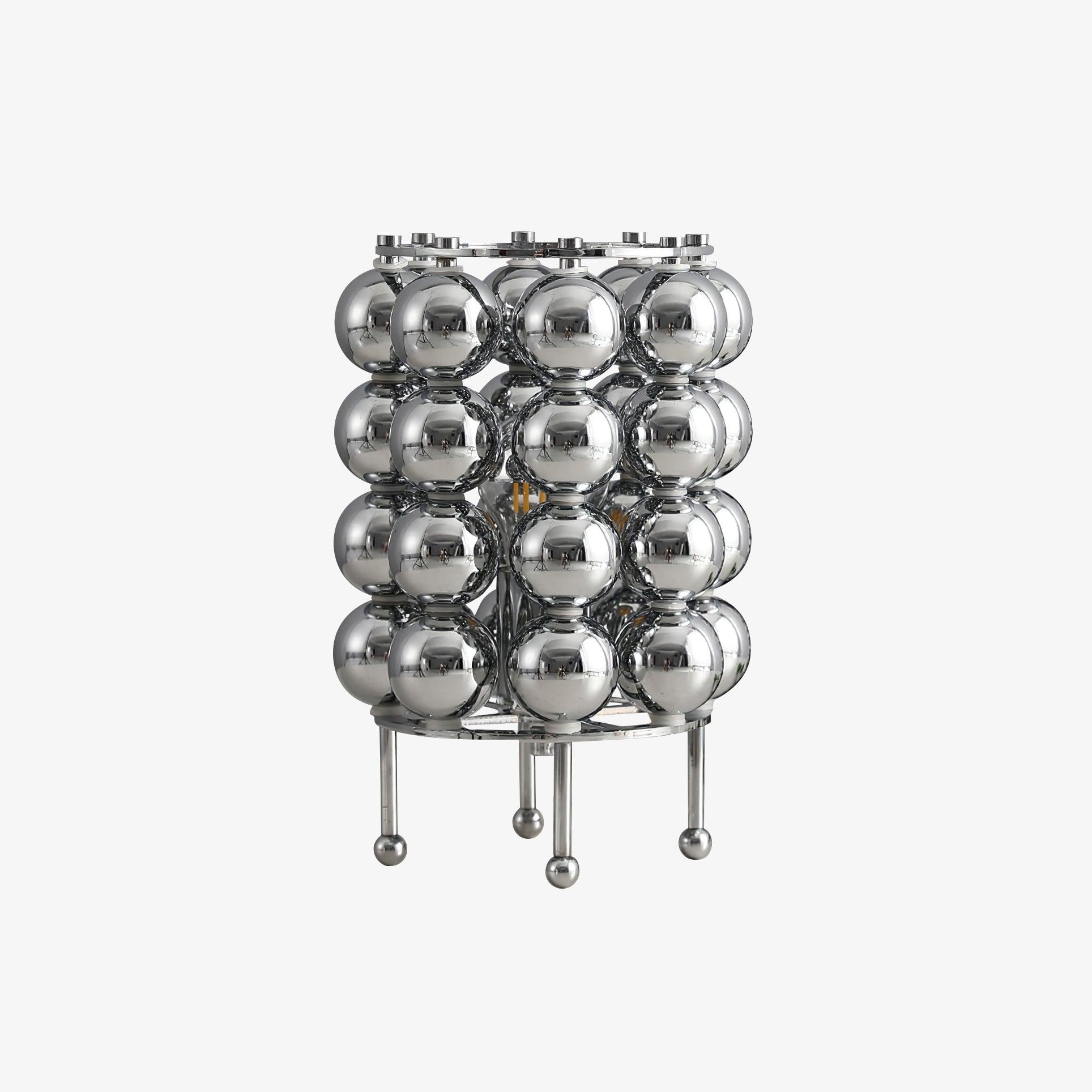Lirra Steel Futuristic Table Lamp-Neutral Decor