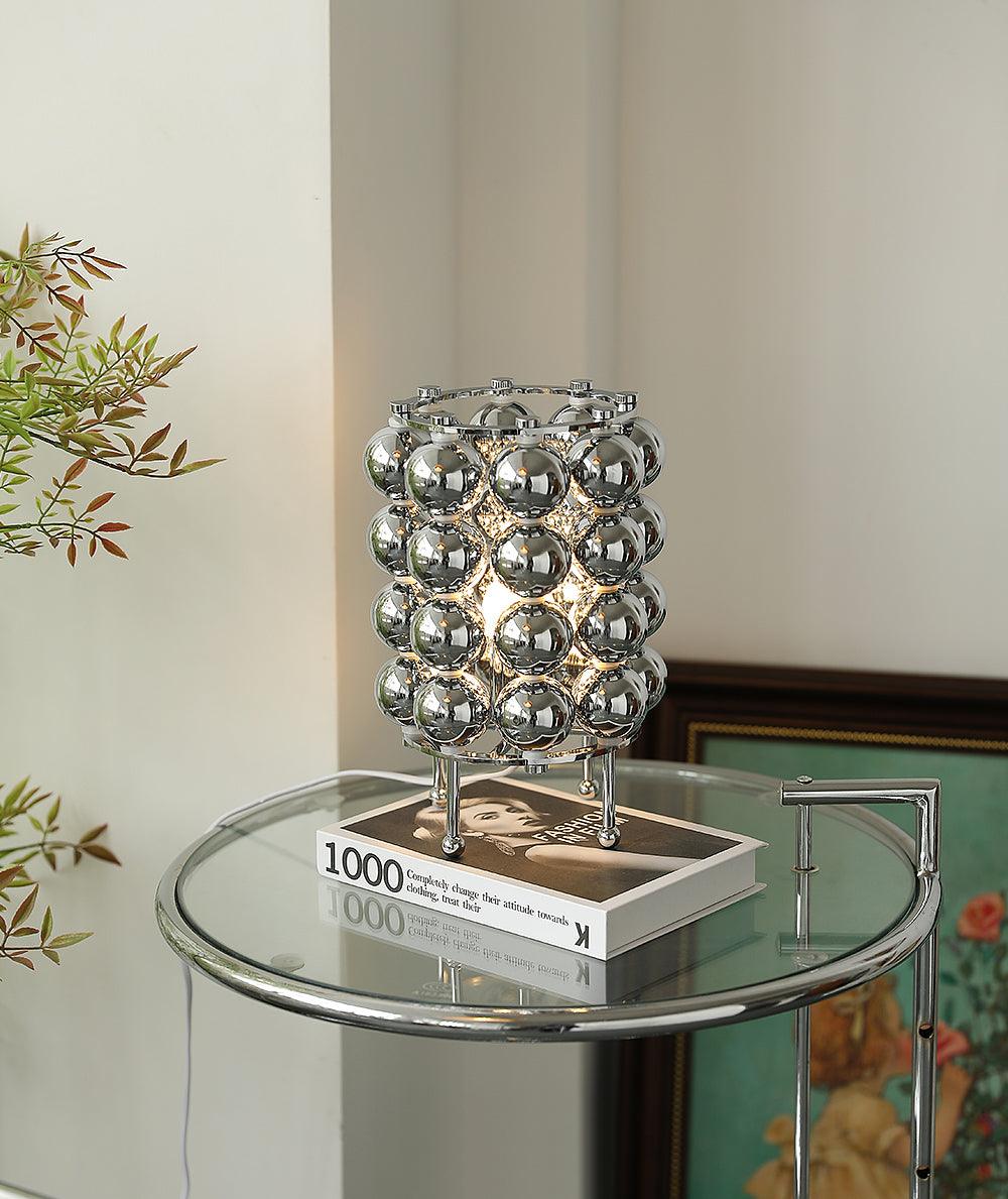 Lirra Steel Futuristic Table Lamp-Neutral Decor