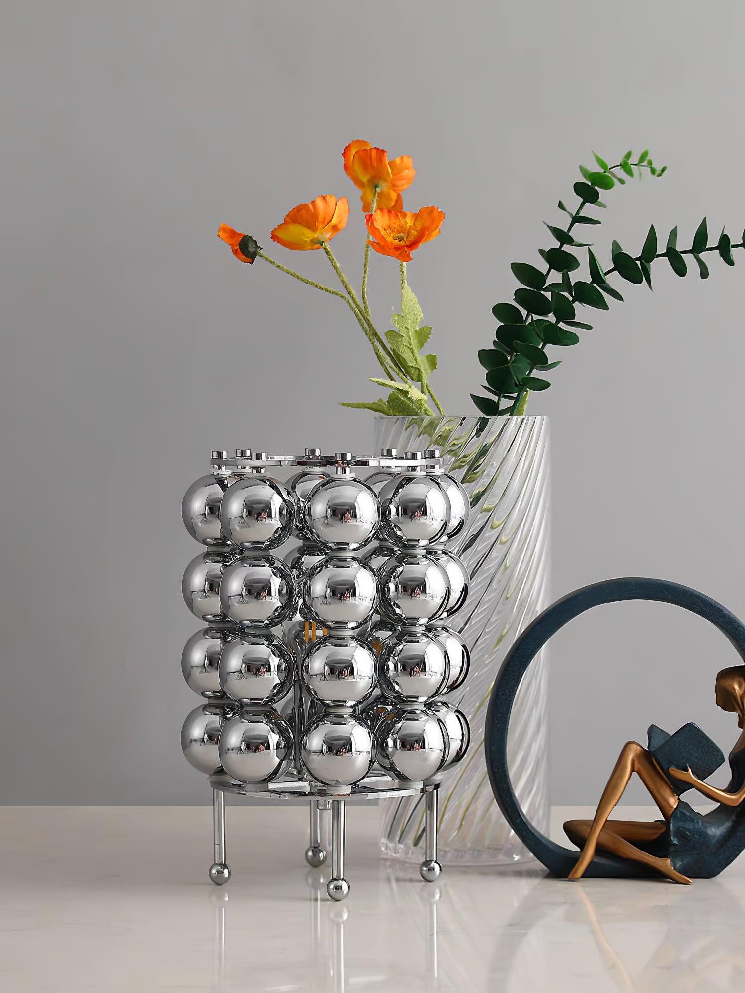 Lirra Steel Futuristic Table Lamp-Neutral Decor