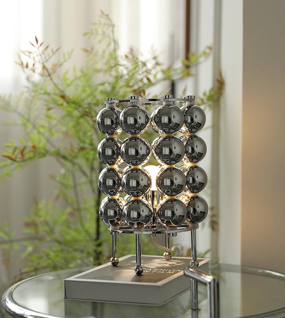 Lirra Steel Futuristic Table Lamp-Neutral Decor