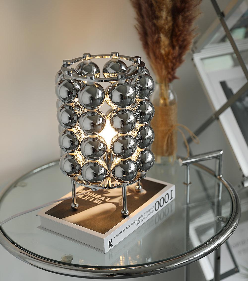Lirra Steel Futuristic Table Lamp-Neutral Decor