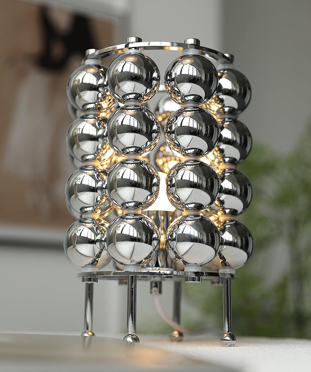 Lirra Steel Futuristic Table Lamp-Neutral Decor