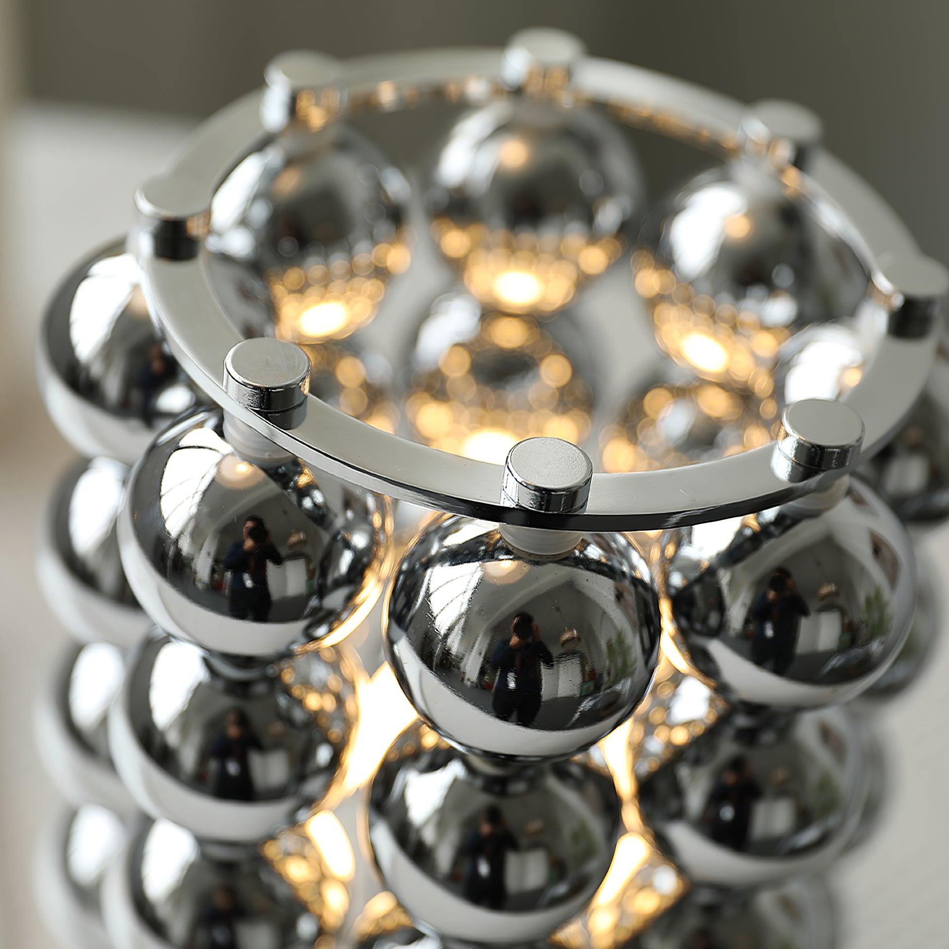 Lirra Steel Futuristic Table Lamp-Neutral Decor