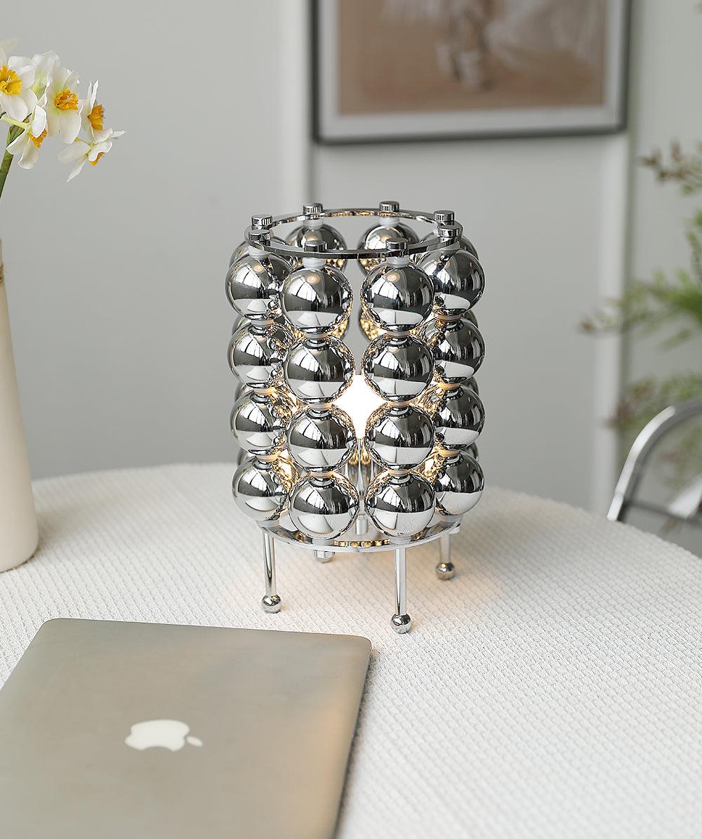 Lirra Steel Futuristic Table Lamp-Neutral Decor