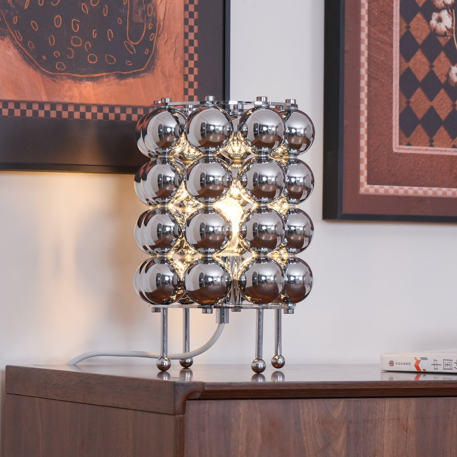 Lirra Steel Futuristic Table Lamp-Neutral Decor