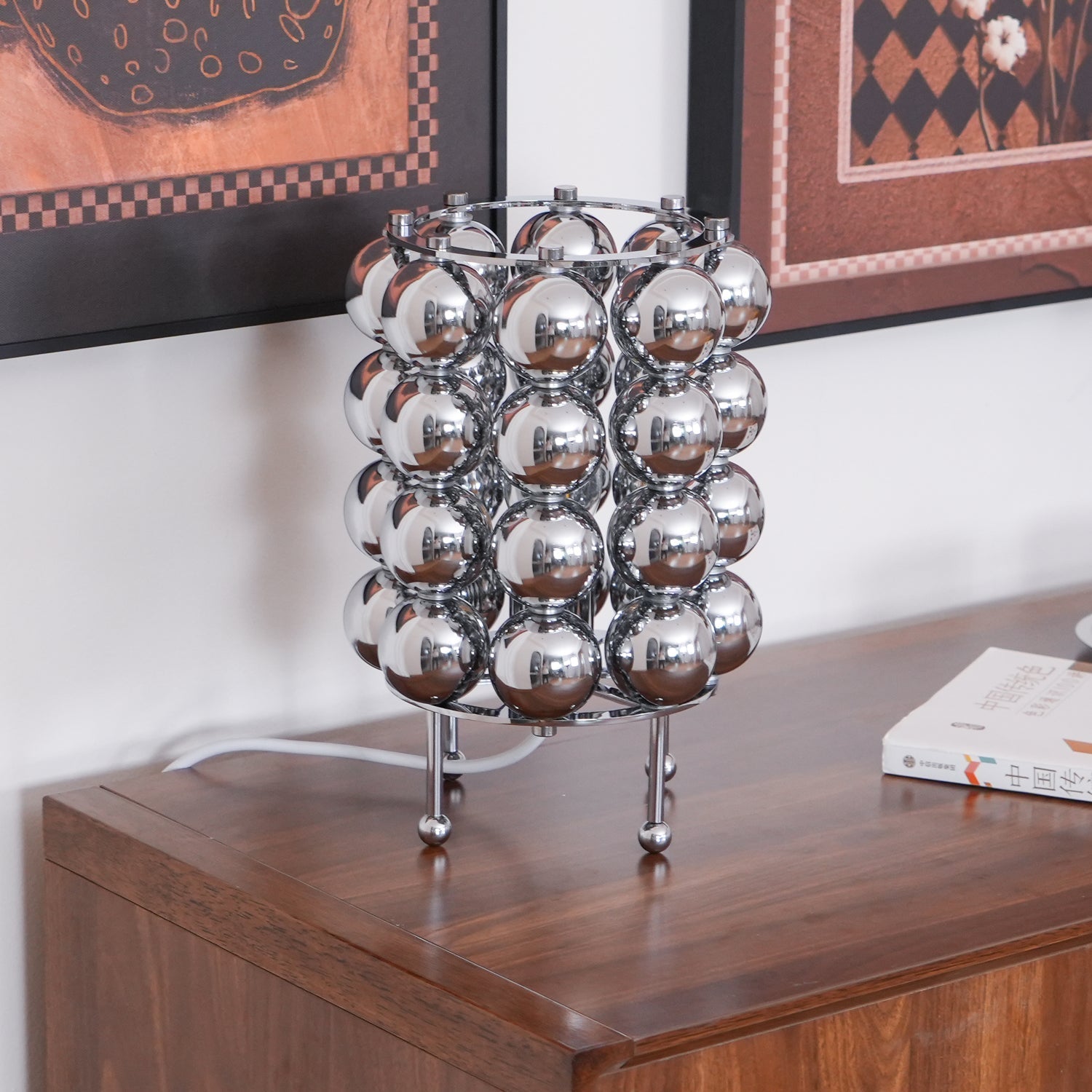 Lirra Steel Futuristic Table Lamp-Neutral Decor