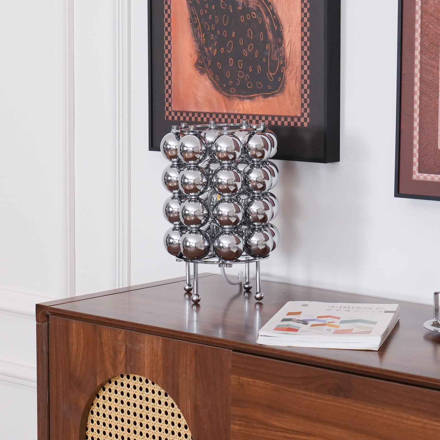 Lirra Steel Futuristic Table Lamp-Neutral Decor