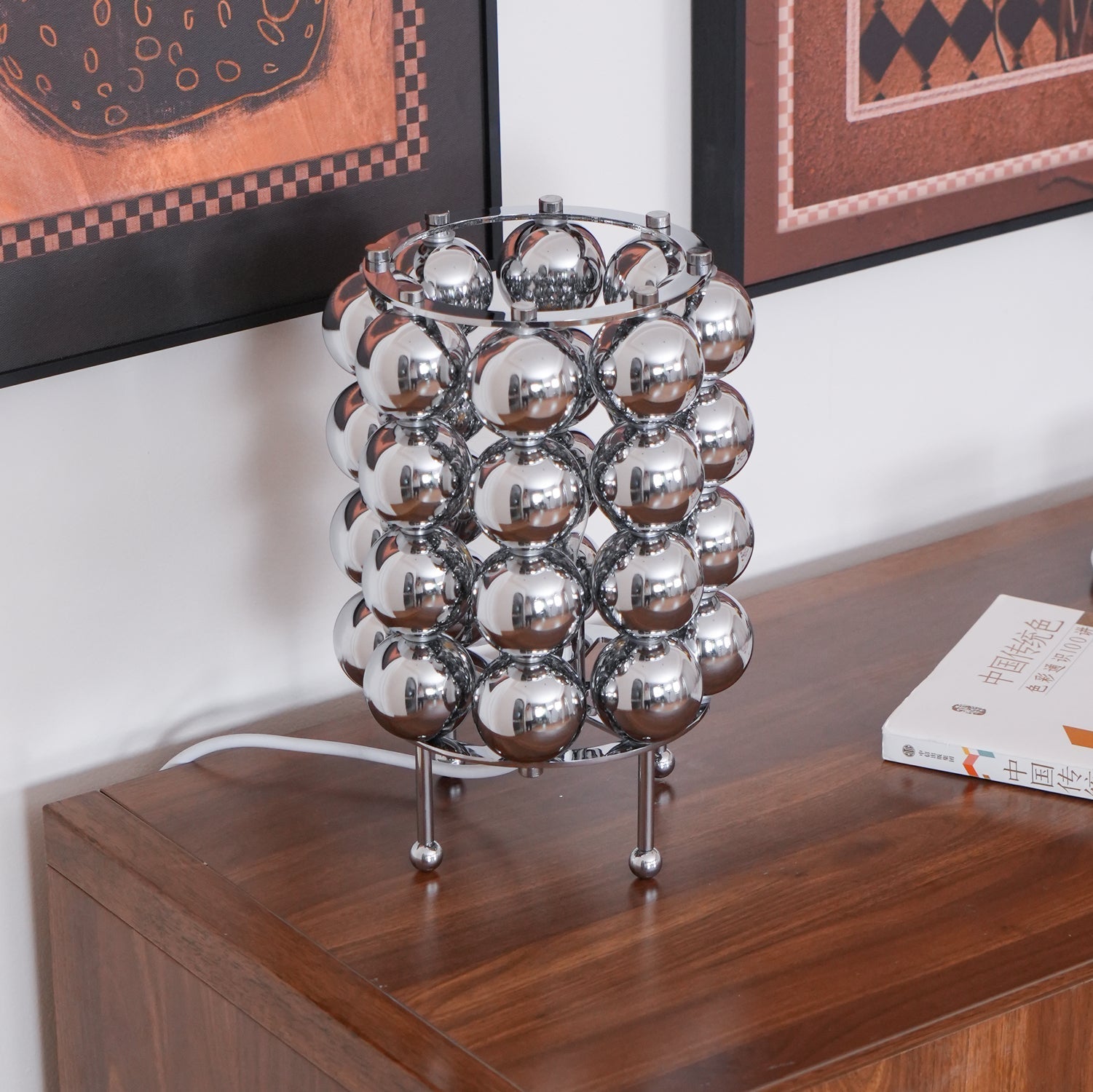 Lirra Steel Futuristic Table Lamp-Neutral Decor