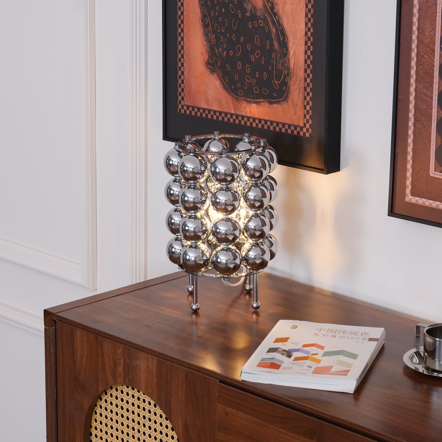 Lirra Steel Futuristic Table Lamp-Neutral Decor