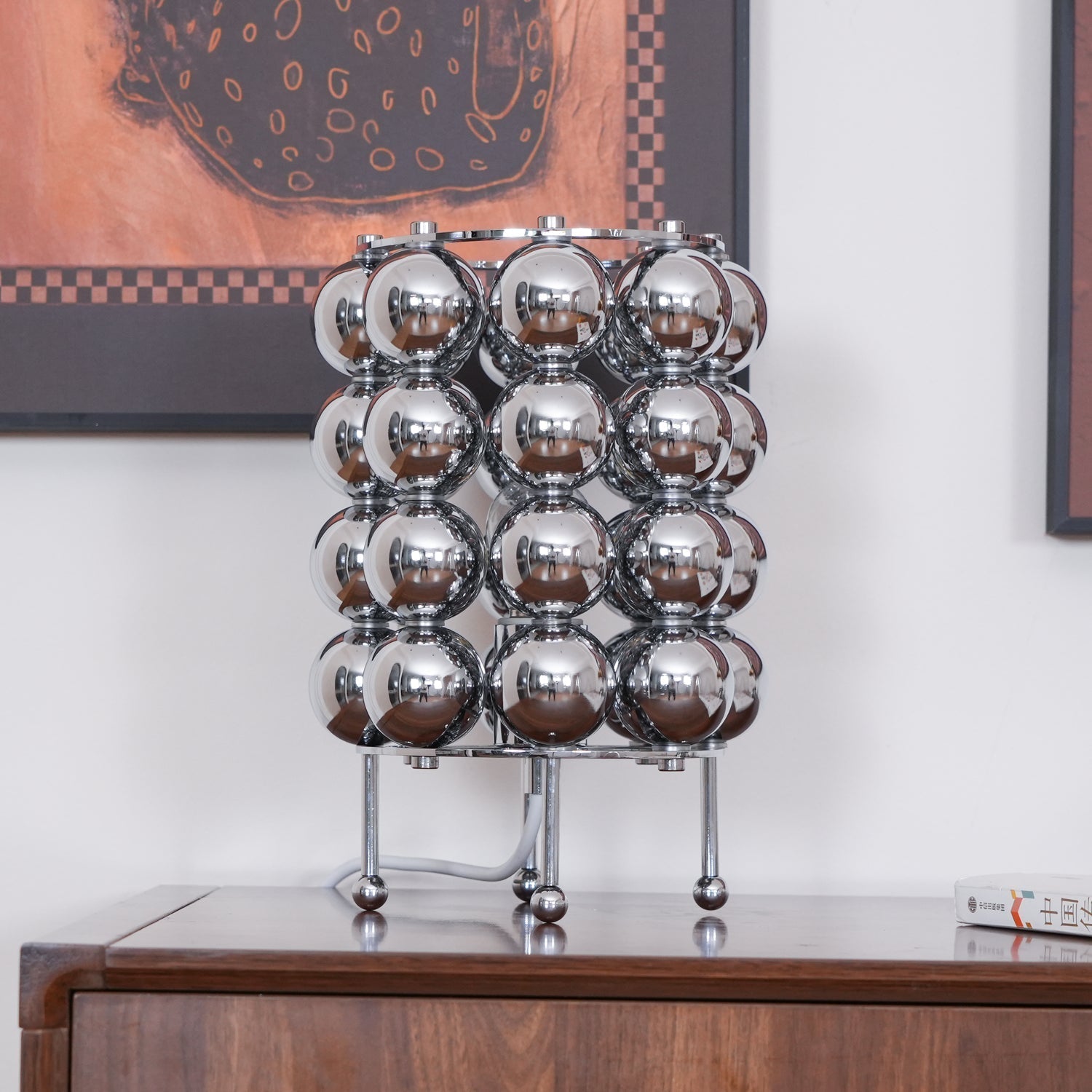 Lirra Steel Futuristic Table Lamp-Neutral Decor