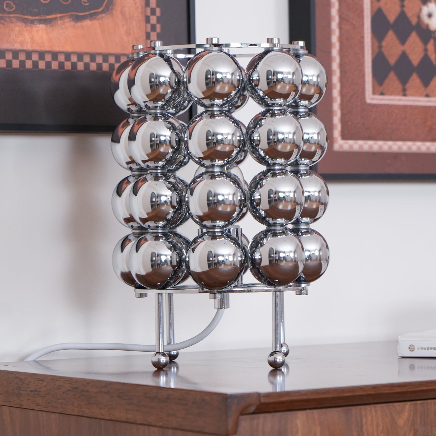 Lirra Steel Futuristic Table Lamp-Neutral Decor