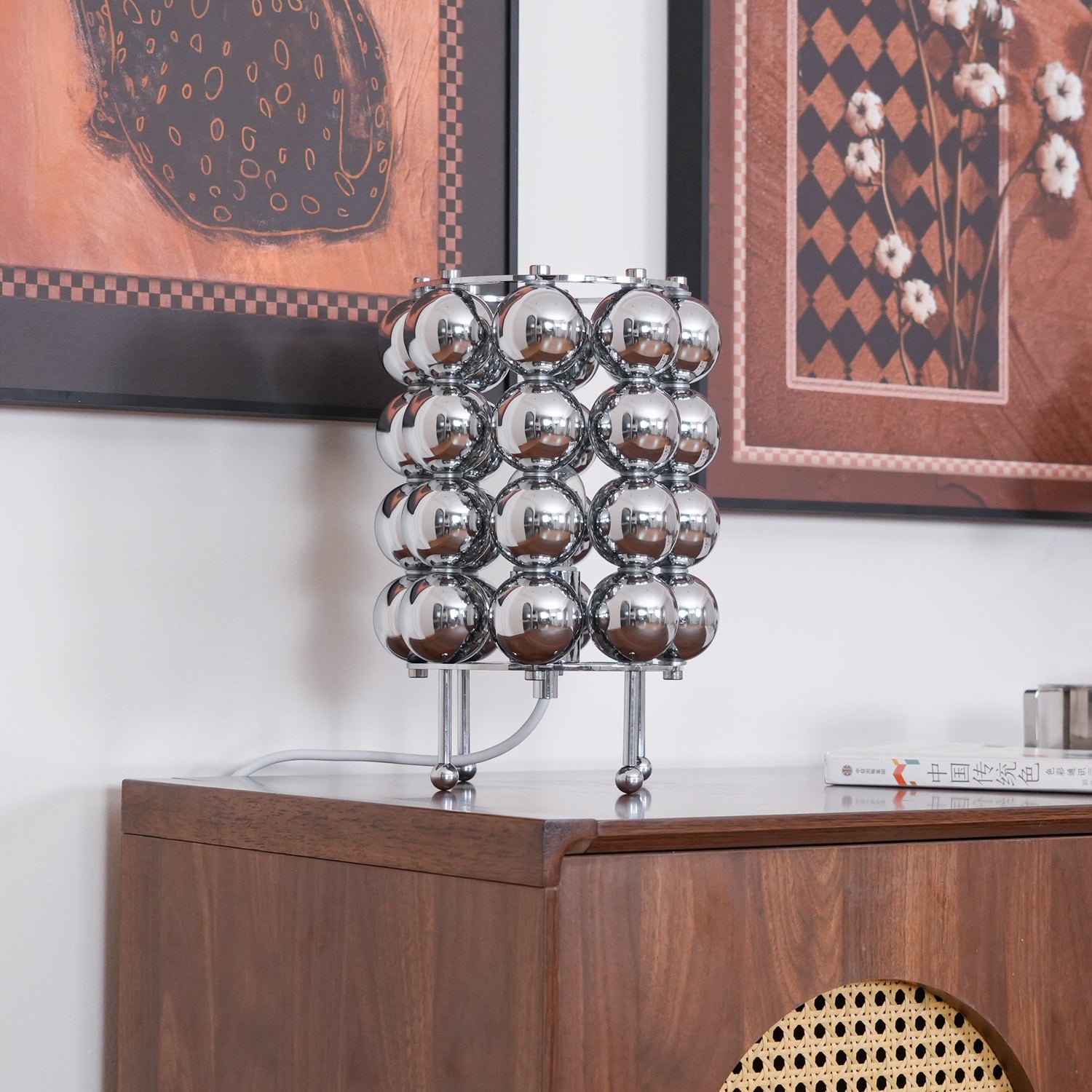 Lirra Steel Futuristic Table Lamp-Neutral Decor