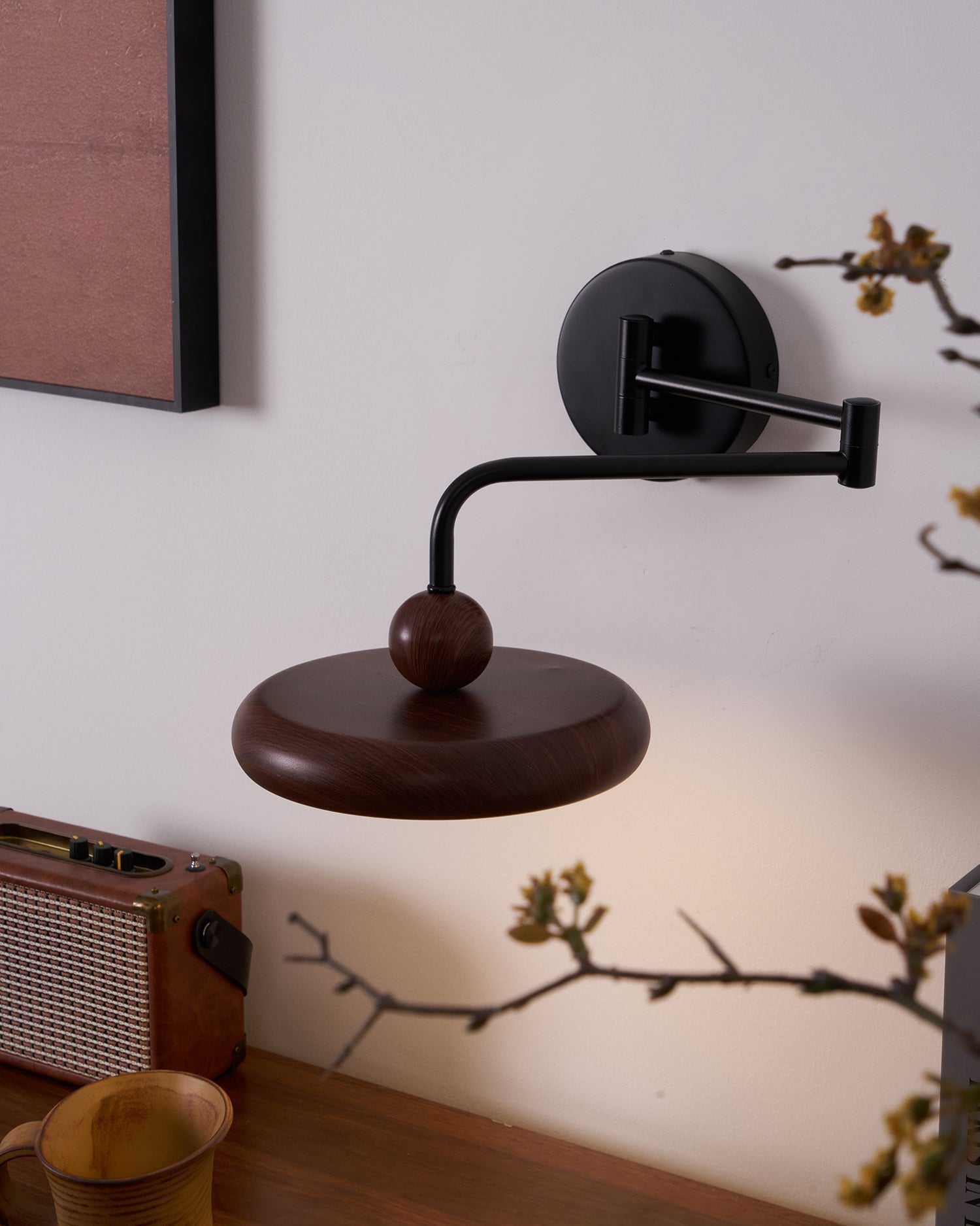 Tavo Wooden Wall Light-Neutral Decor