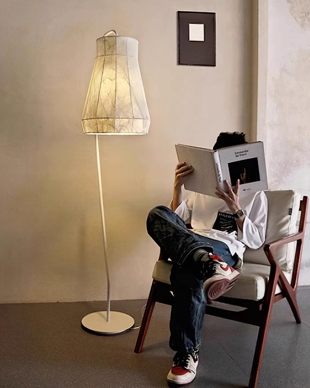 Otheir Minimalist Fabric Floor Lamp-Neutral Decor