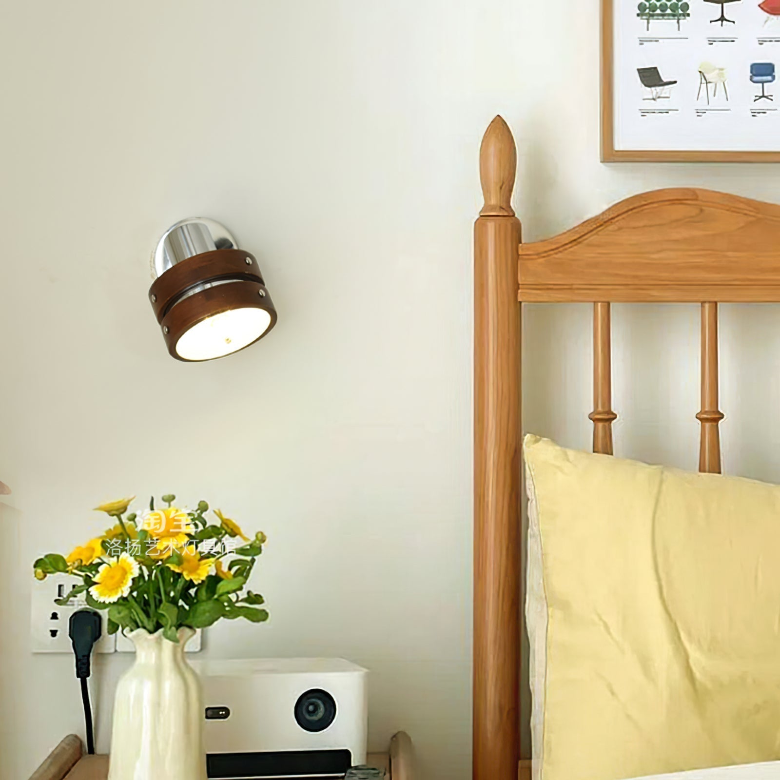 Nildes Wood Classic Wall Lamp-Neutral Decor