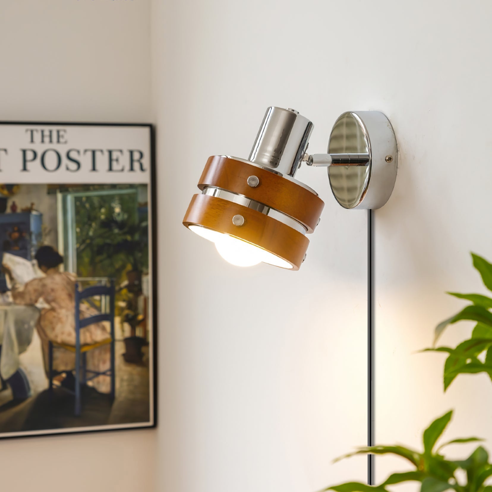 Nildes Wood Classic Wall Lamp-Neutral Decor