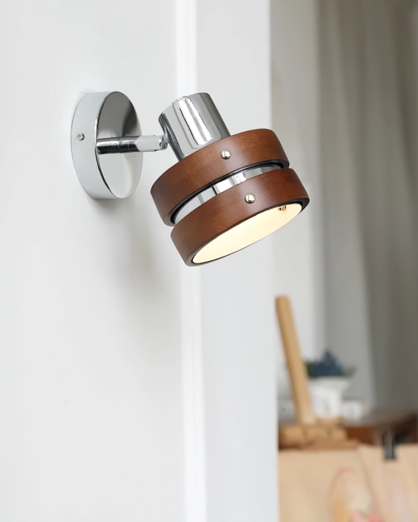 Avenor Premium Nordic Art Walnut Wall Lamp-Neutral Decor