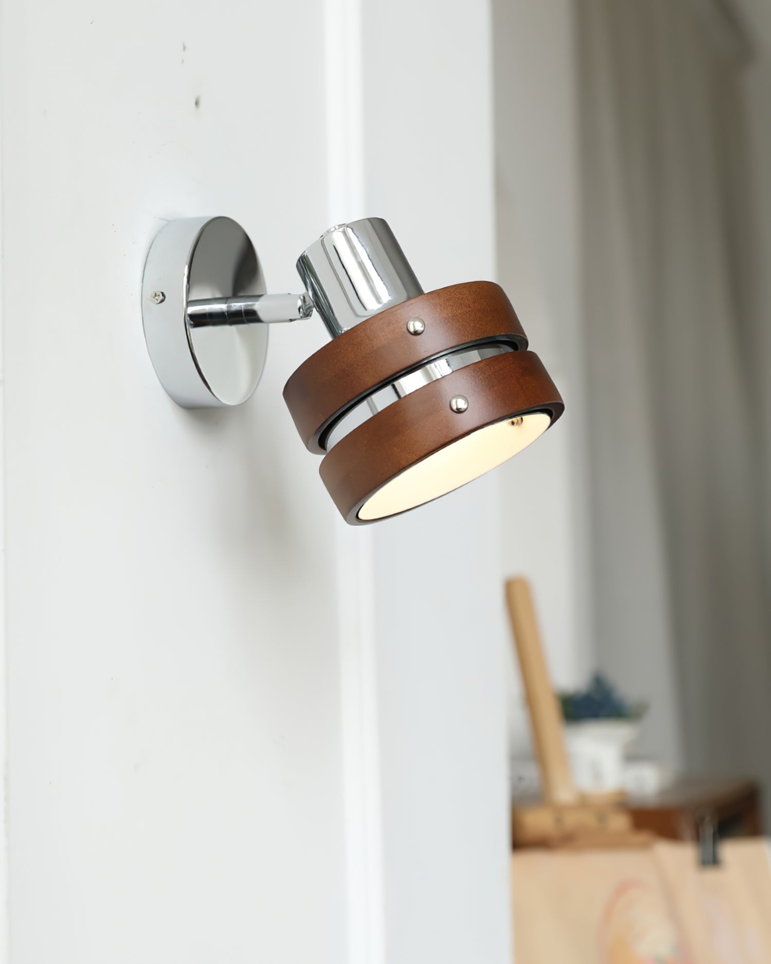 Avenor Premium Nordic Art Walnut Wall Lamp-Neutral Decor