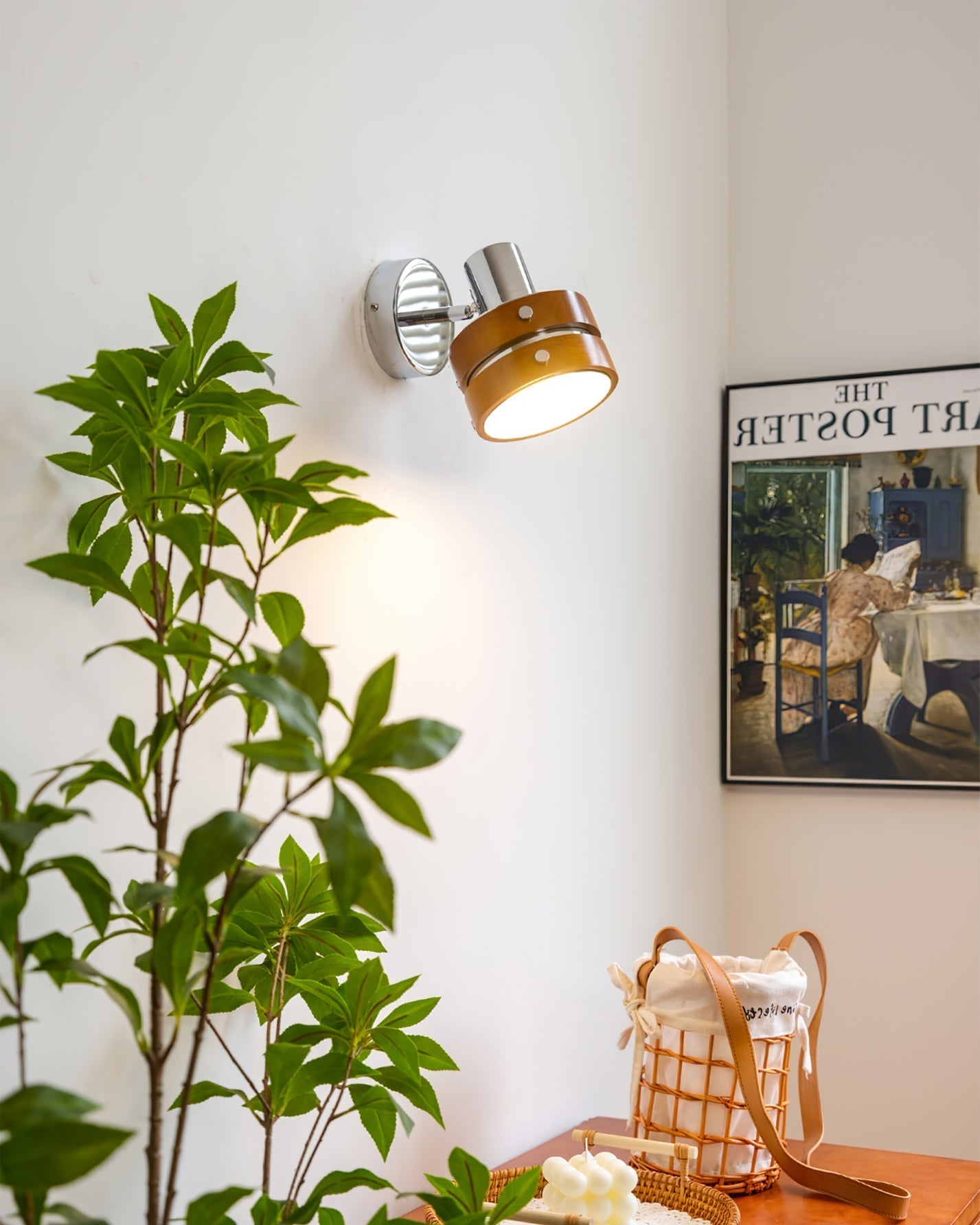 Avenor Premium Nordic Art Walnut Wall Lamp-Neutral Decor