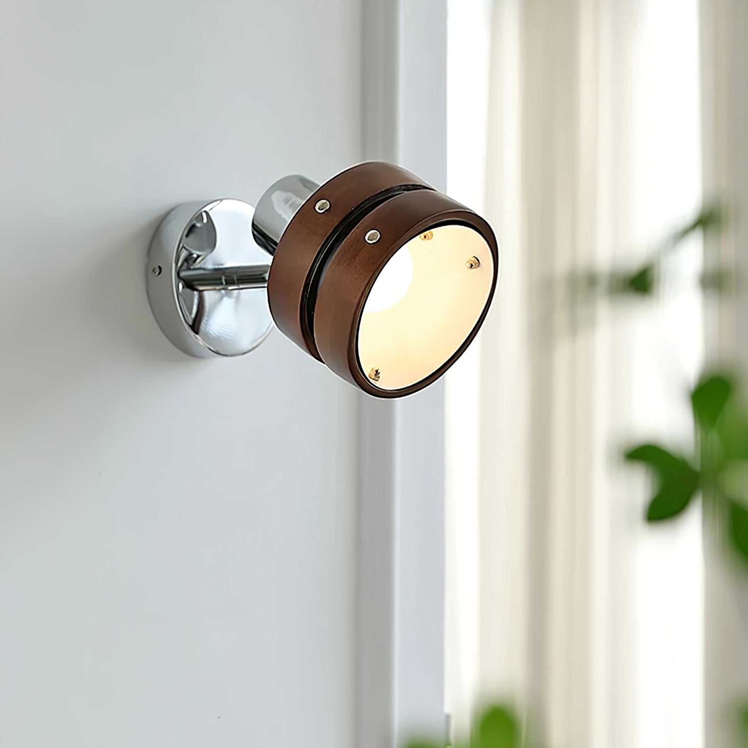 Avenor Premium Nordic Art Walnut Wall Lamp-Neutral Decor