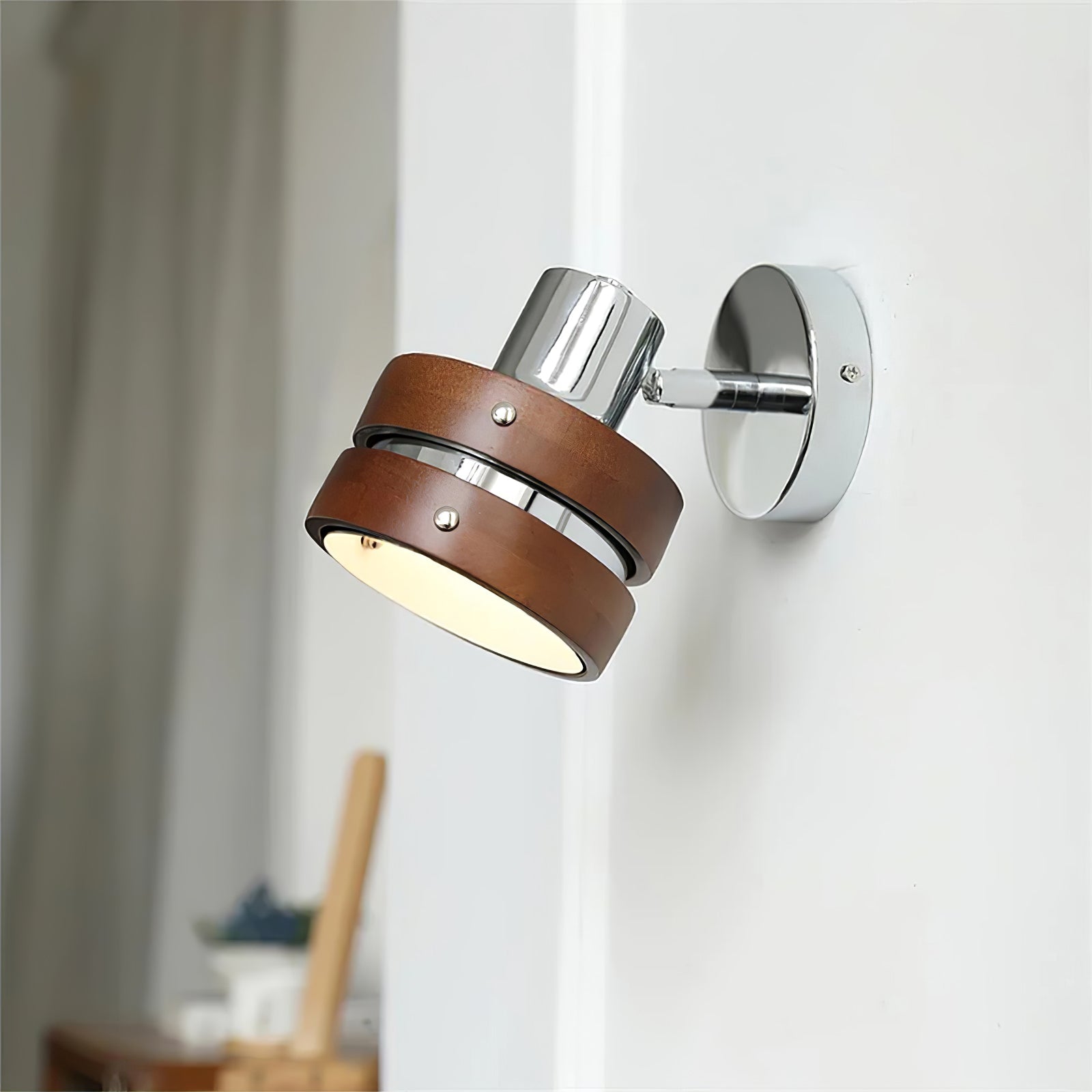 Avenor Premium Nordic Art Walnut Wall Lamp-Neutral Decor