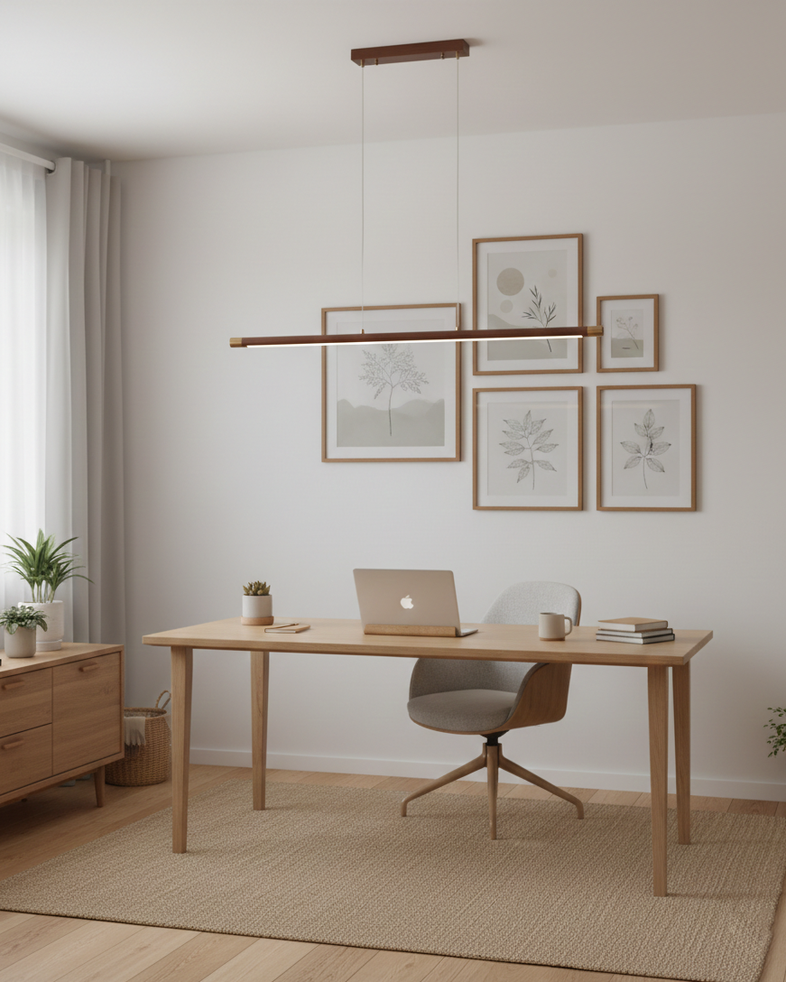Dash Wood Linear Pendant Light
