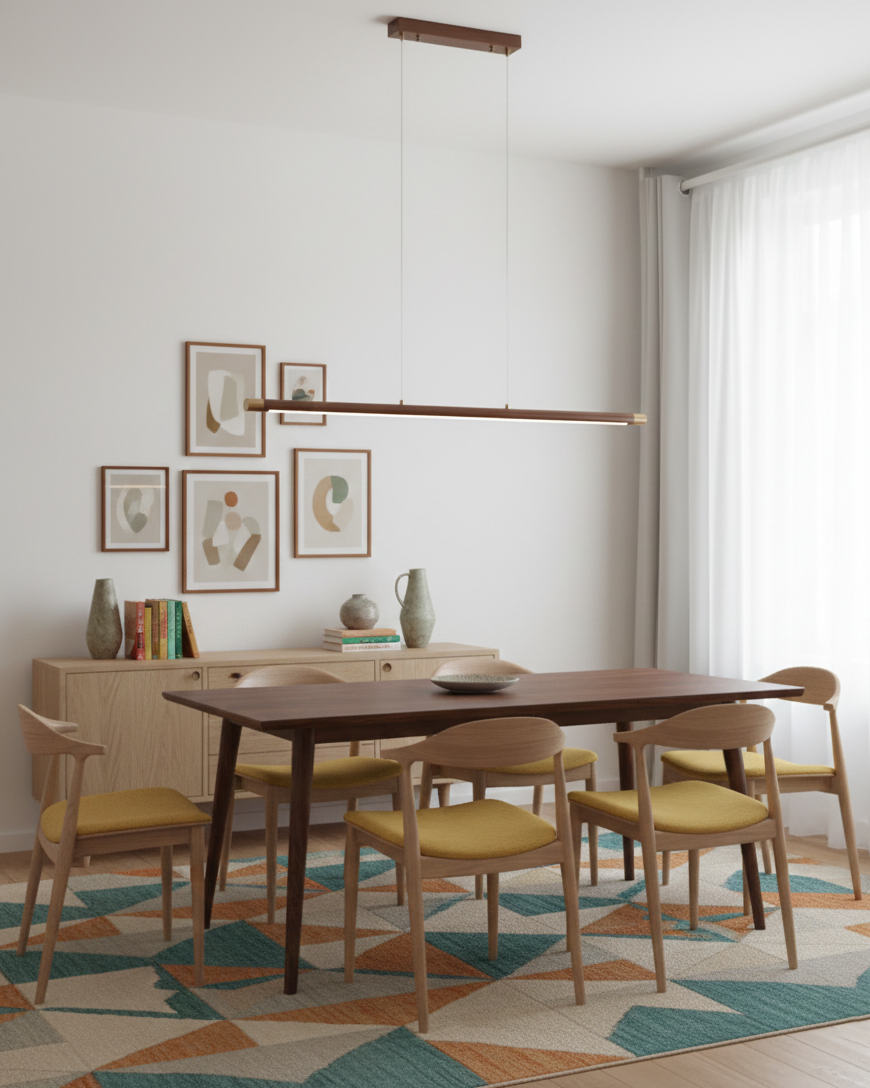 Dash Wood Linear Pendant Light