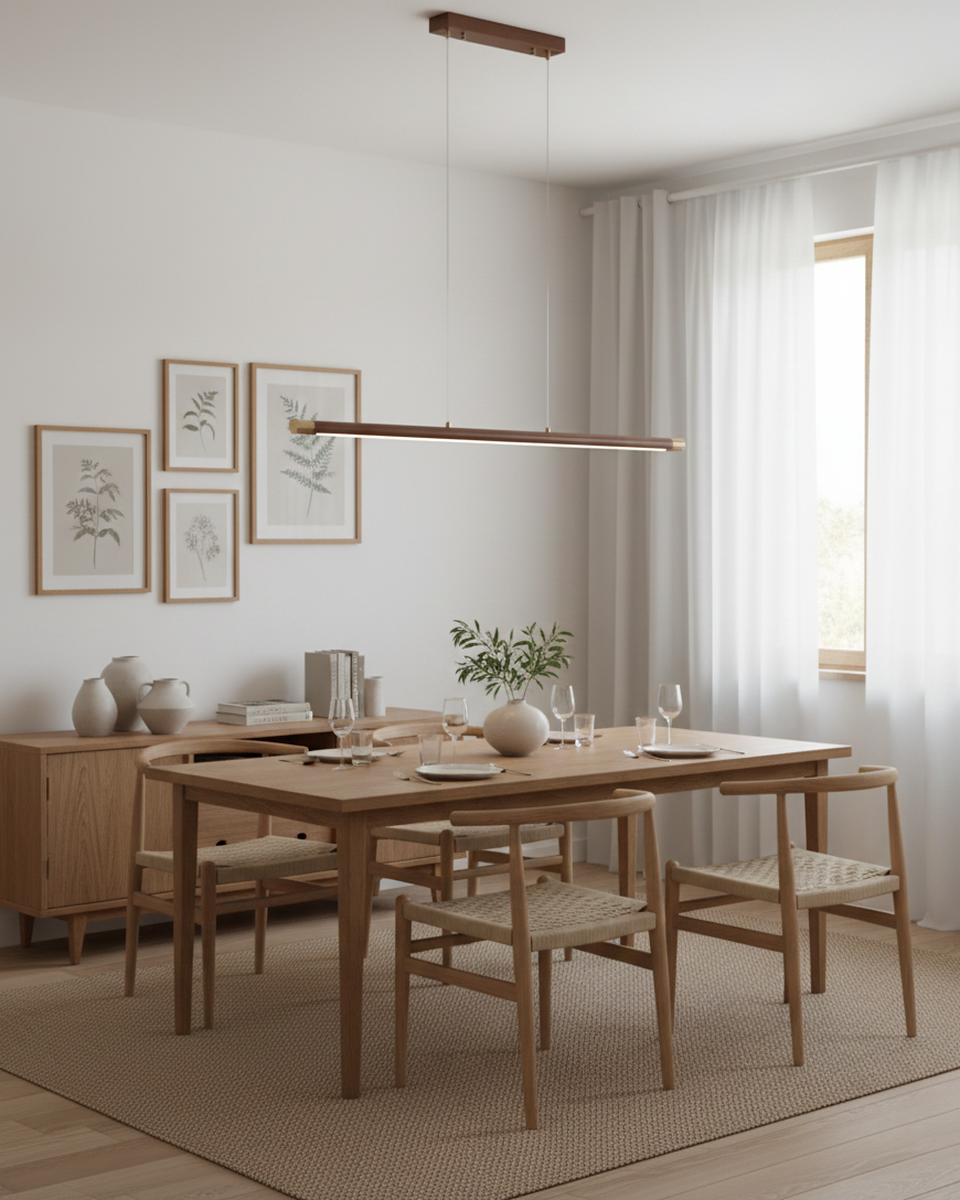 Dash Wood Linear Pendant Light