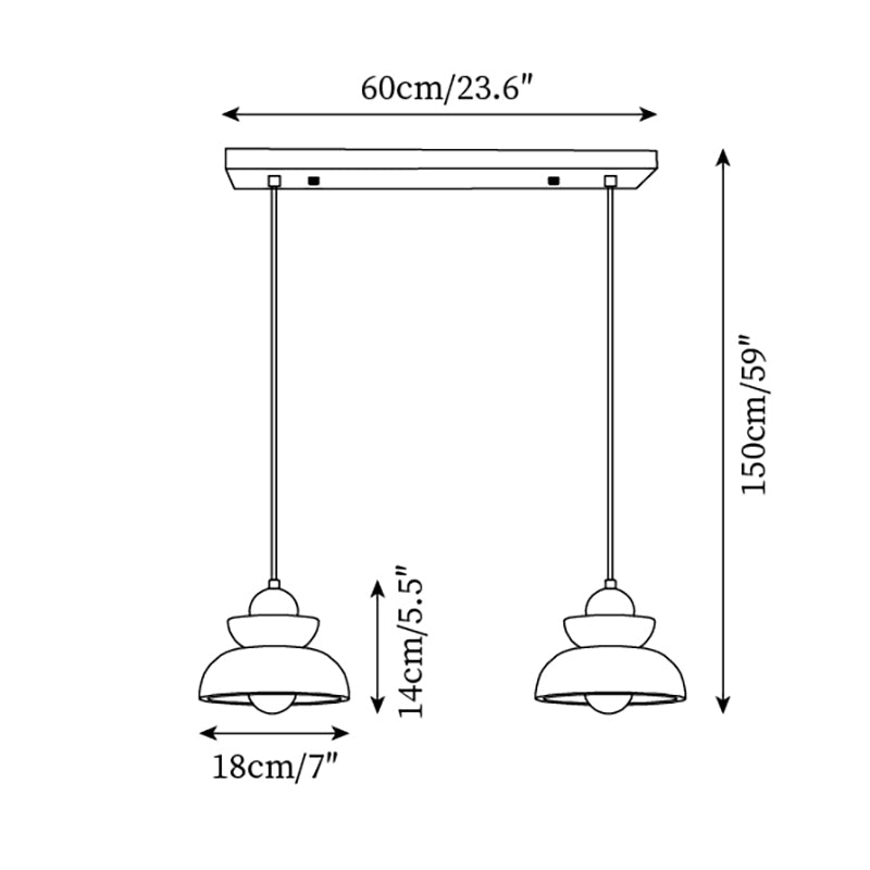 Pendant Lamp Travertine Shade Wood Modern Nordic Beige Walnut