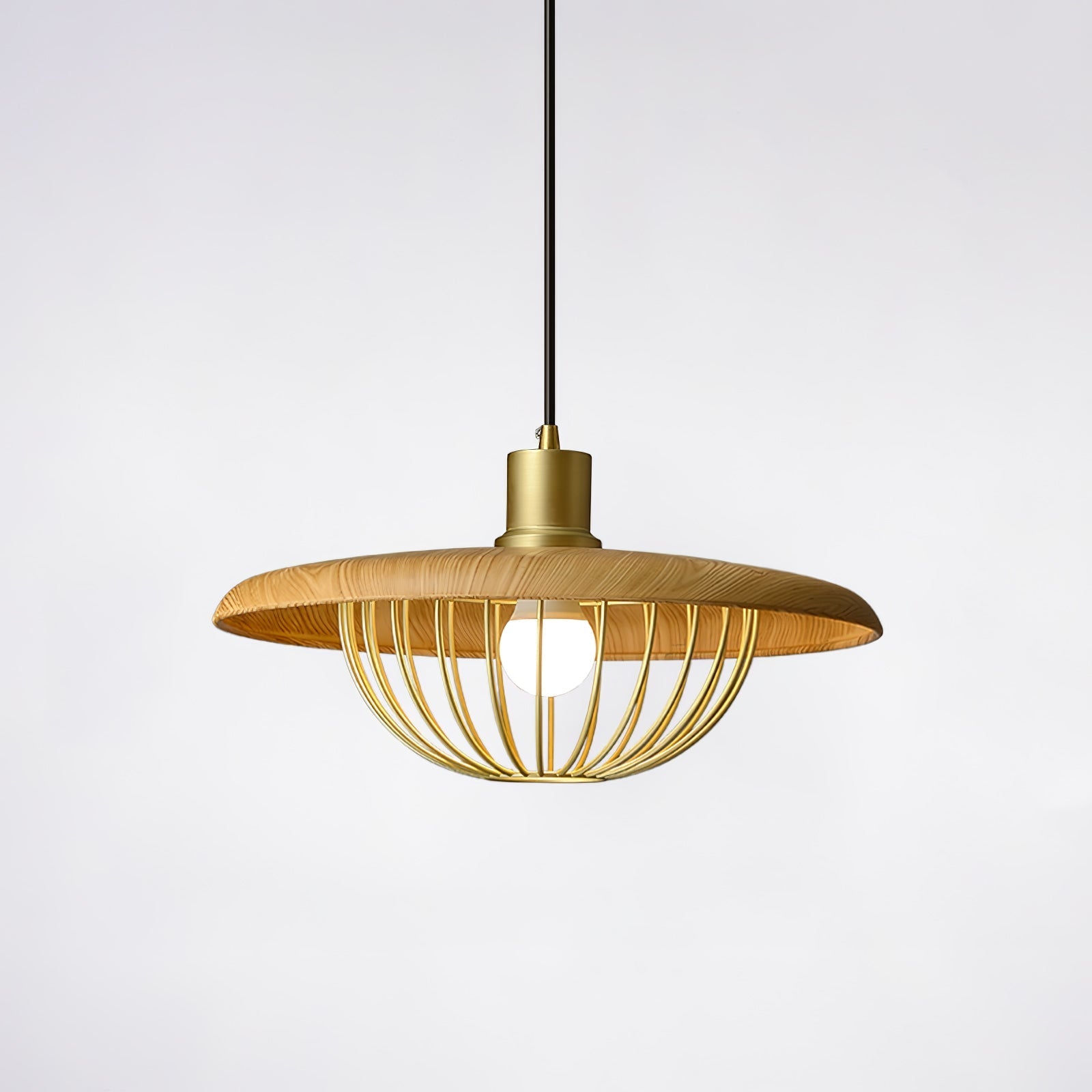 Fyrel Wood Retro Vintage Pendant Lamp-Neutral Decor