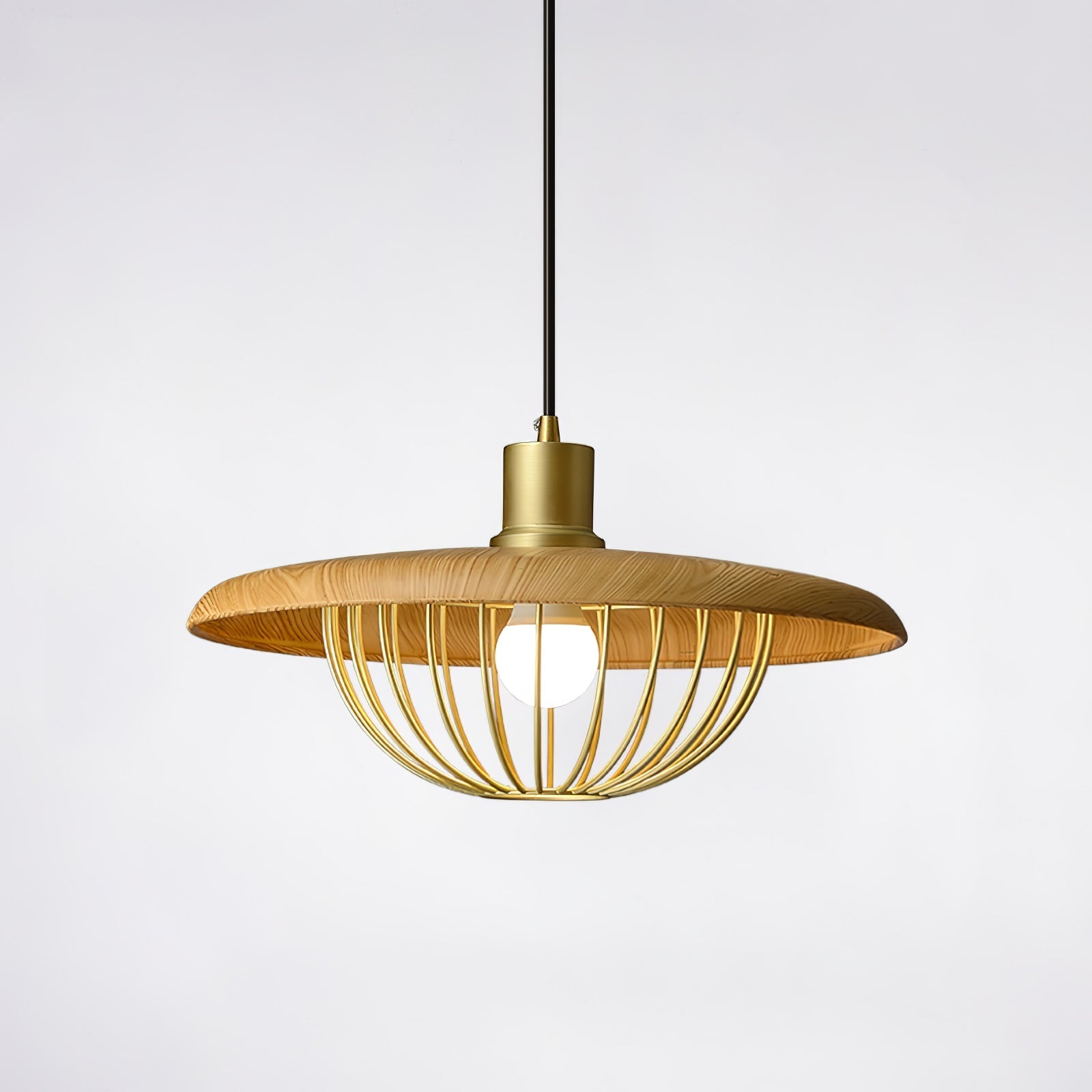 Fyrel Wood Retro Vintage Pendant Lamp-Neutral Decor