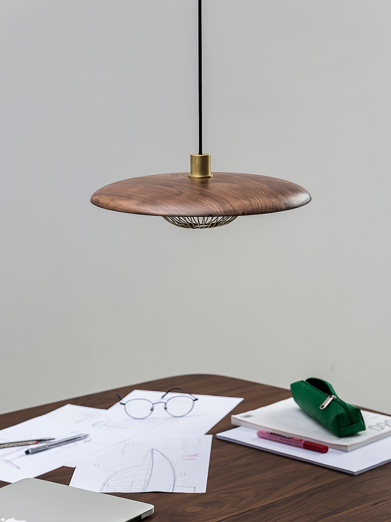 Fyrel Wood Retro Vintage Pendant Lamp-Neutral Decor
