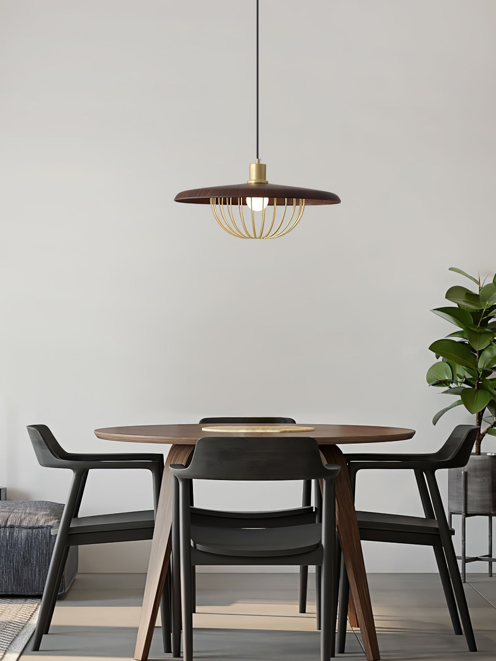 Fyrel Wood Retro Vintage Pendant Lamp-Neutral Decor
