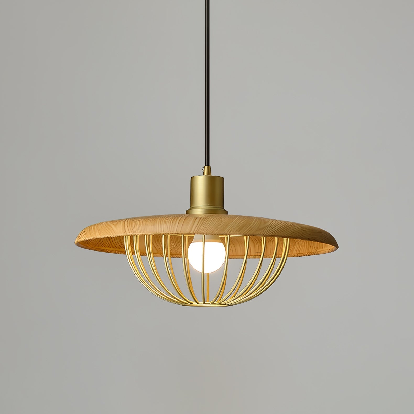 Fyrel Wood Retro Vintage Pendant Lamp-Neutral Decor